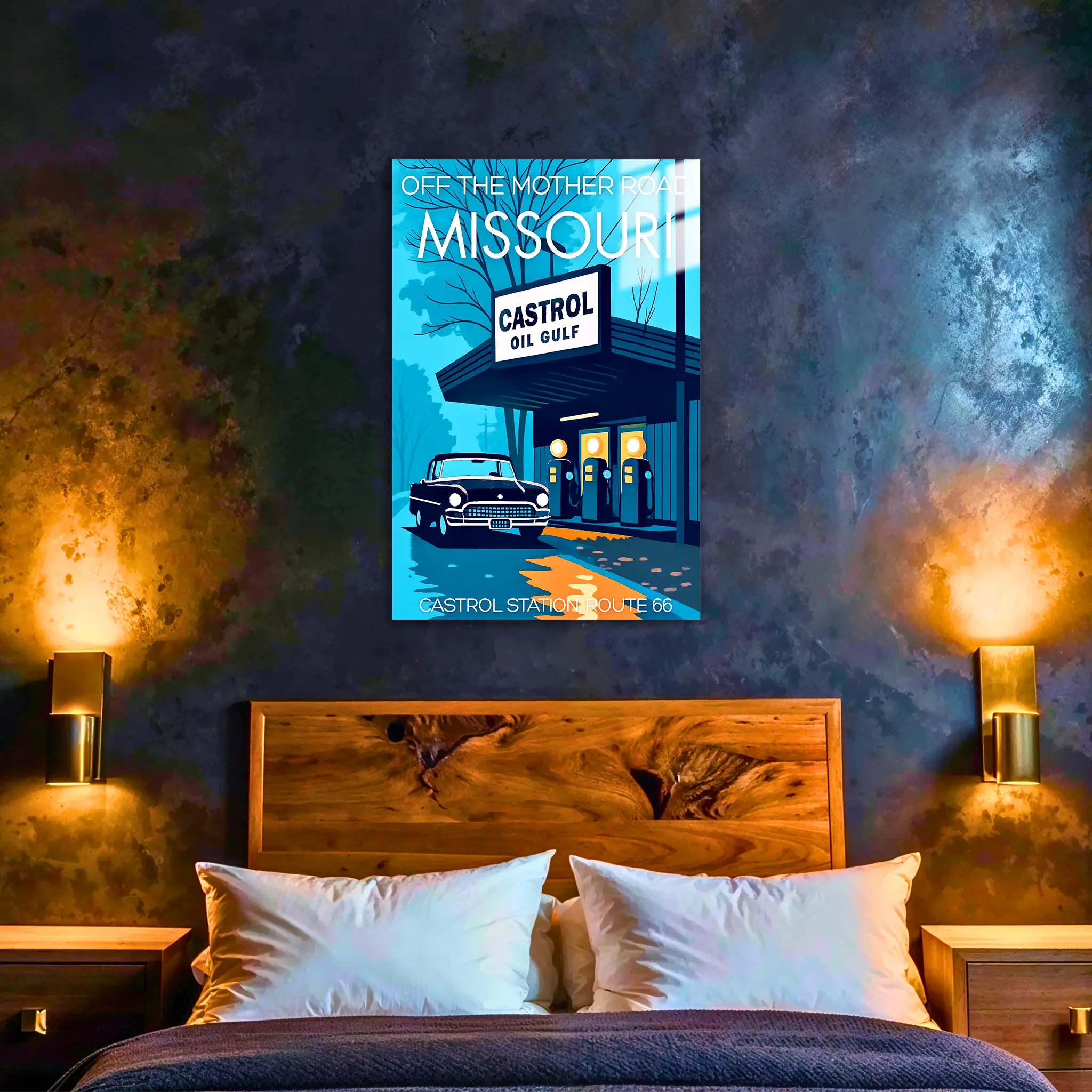 tableau-affiche-castrol-station-missouri-dans-la-chambre | DreamWay