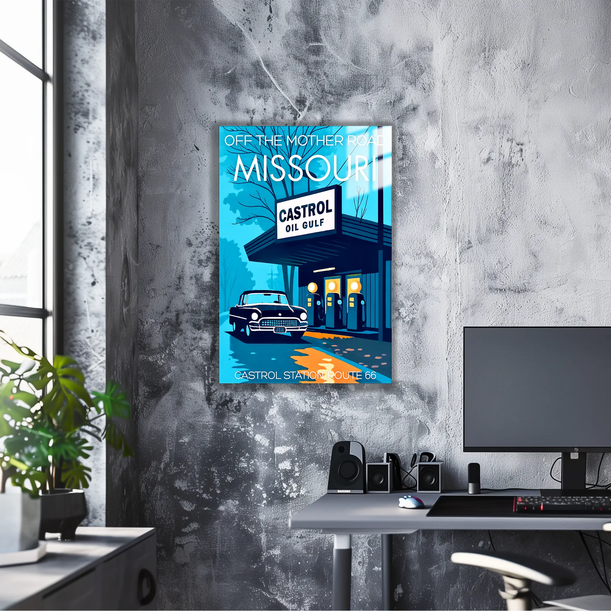 tableau-affiche-castrol-station-missouri | DreamWay