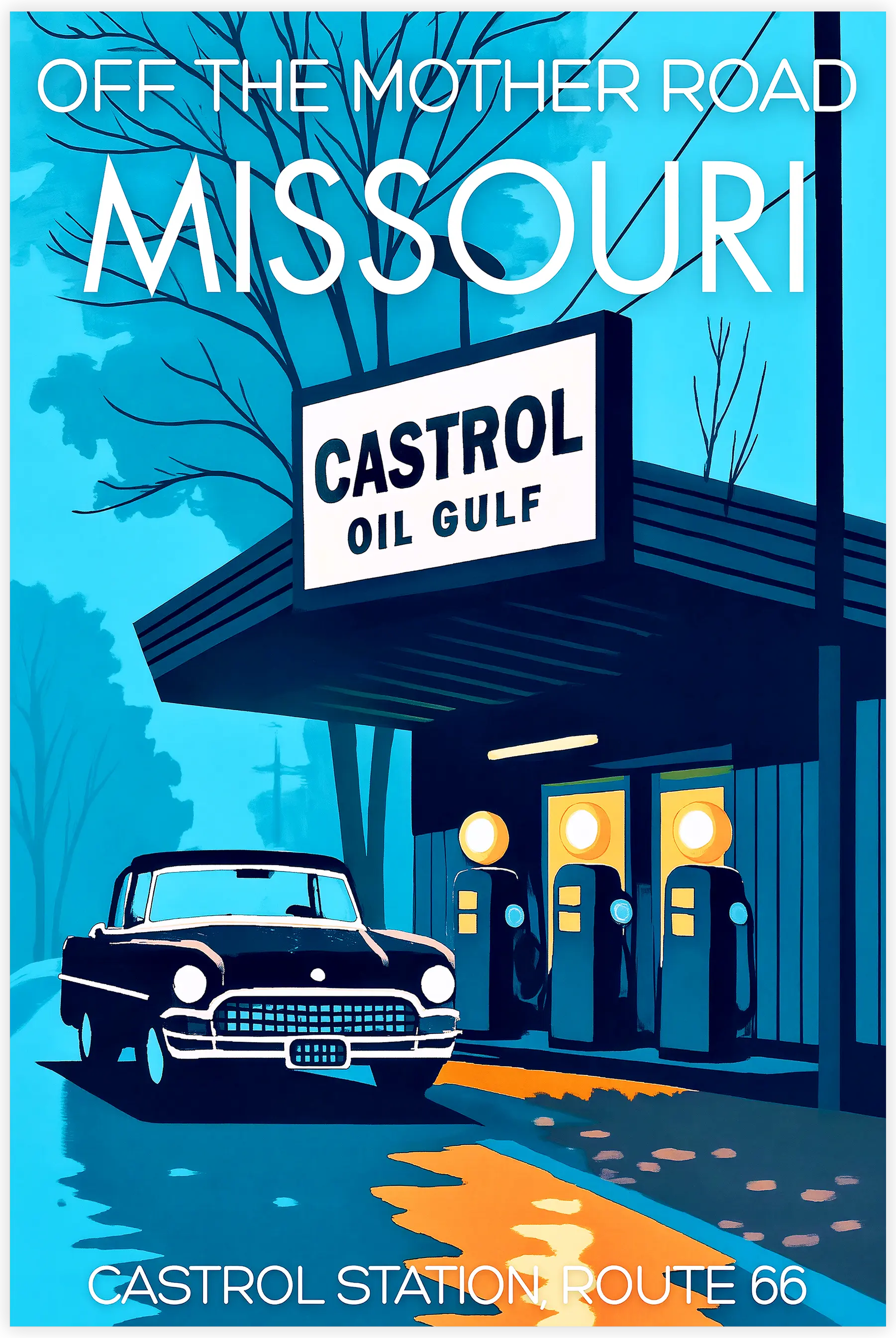 tableau-affiche-castrol-station-missouri | DreamWay