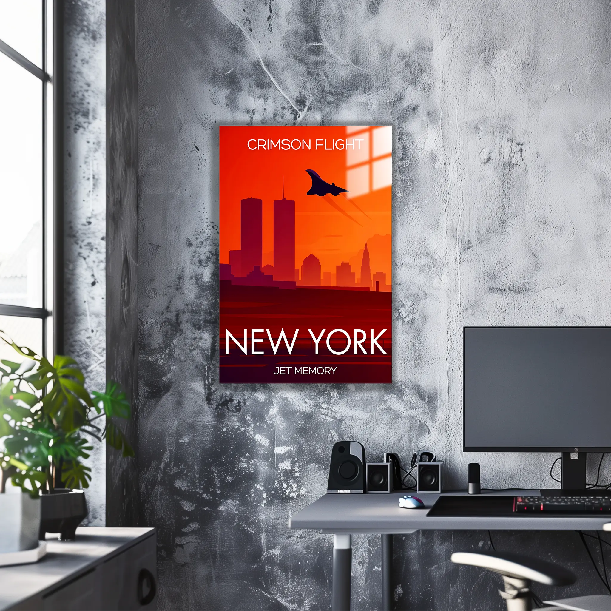 tableau-affiche-crimson-flight-new-york | DreamWay