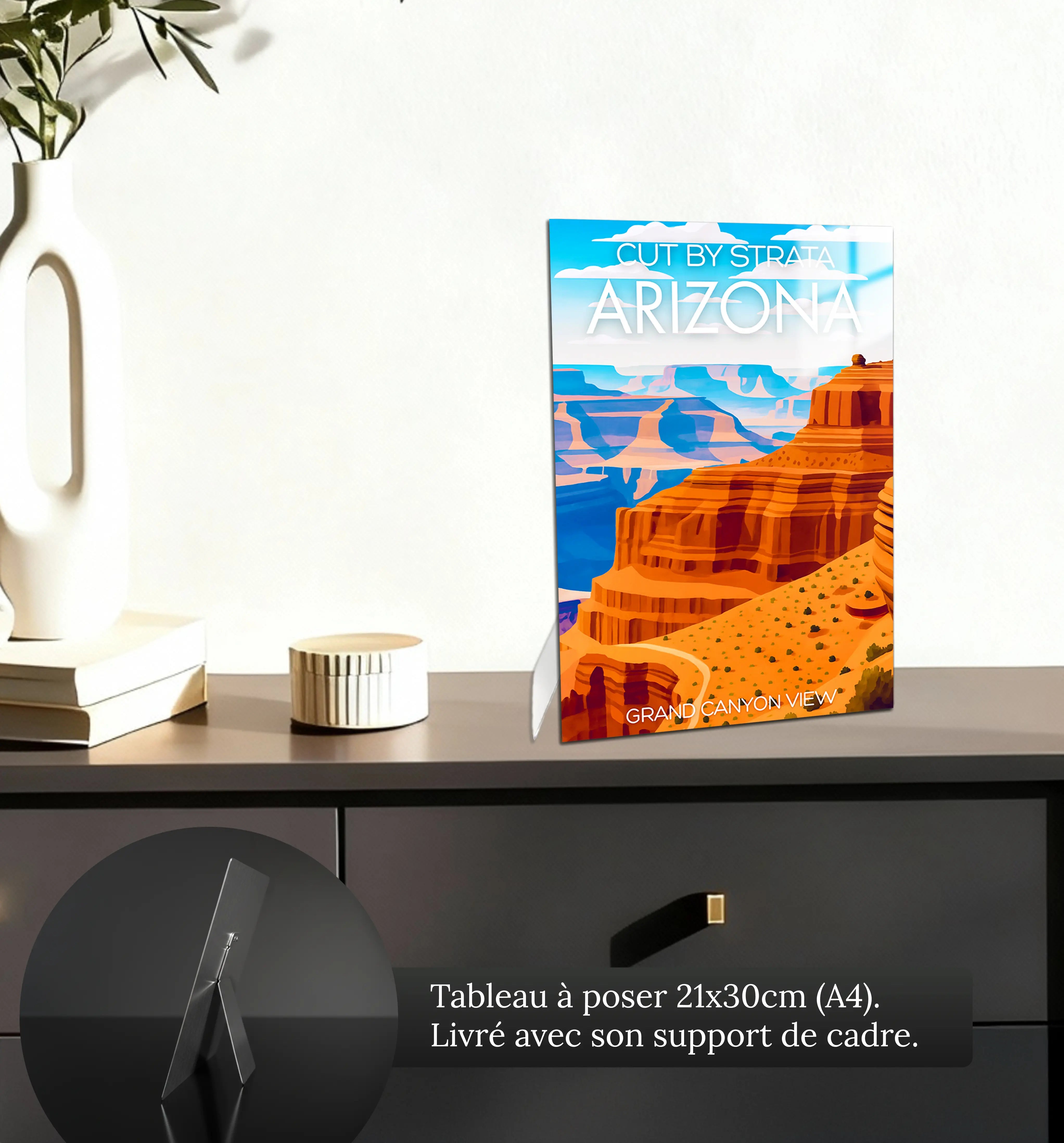 tableau-affiche-cut-by-strata-arizona-petit-format-a-poser-sur-meuble | DreamWay