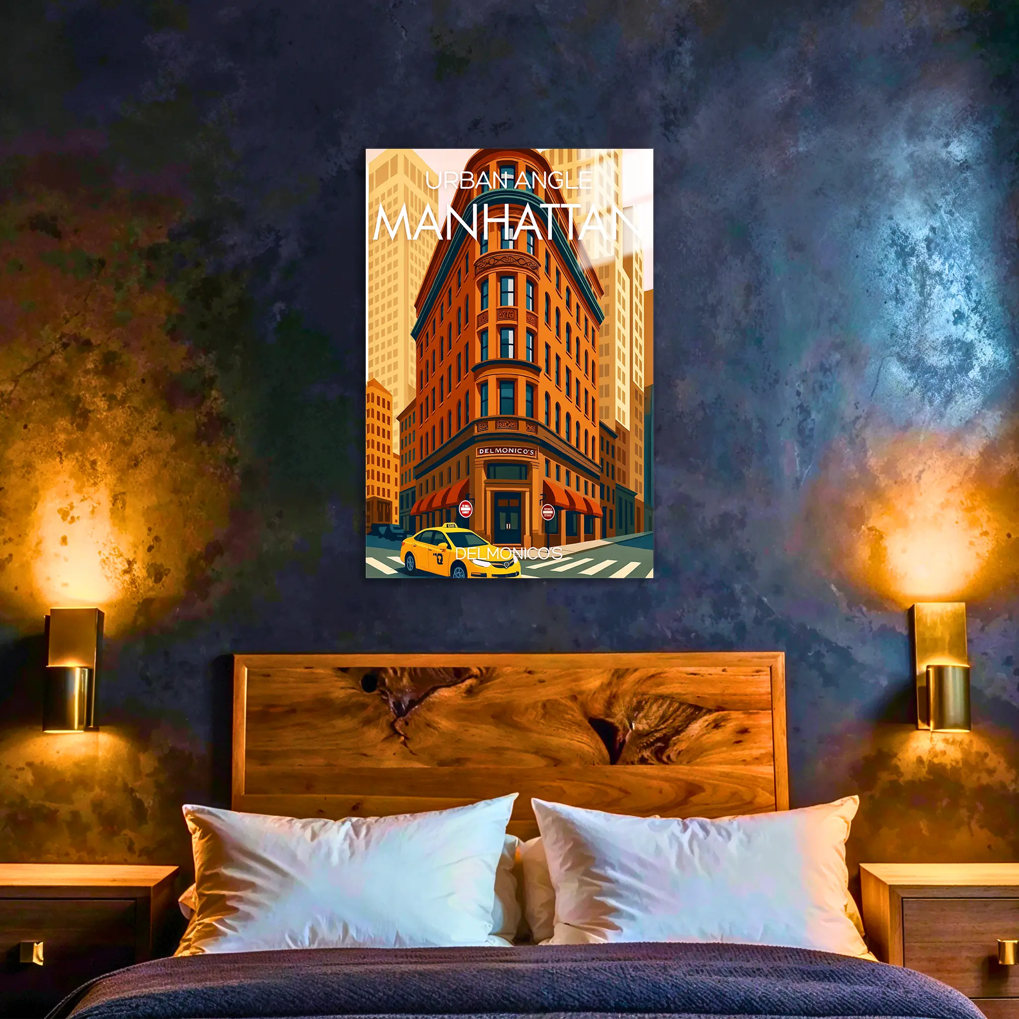 tableau-affiche-delmonicos-manhattan-dans-la-chambre | DreamWay