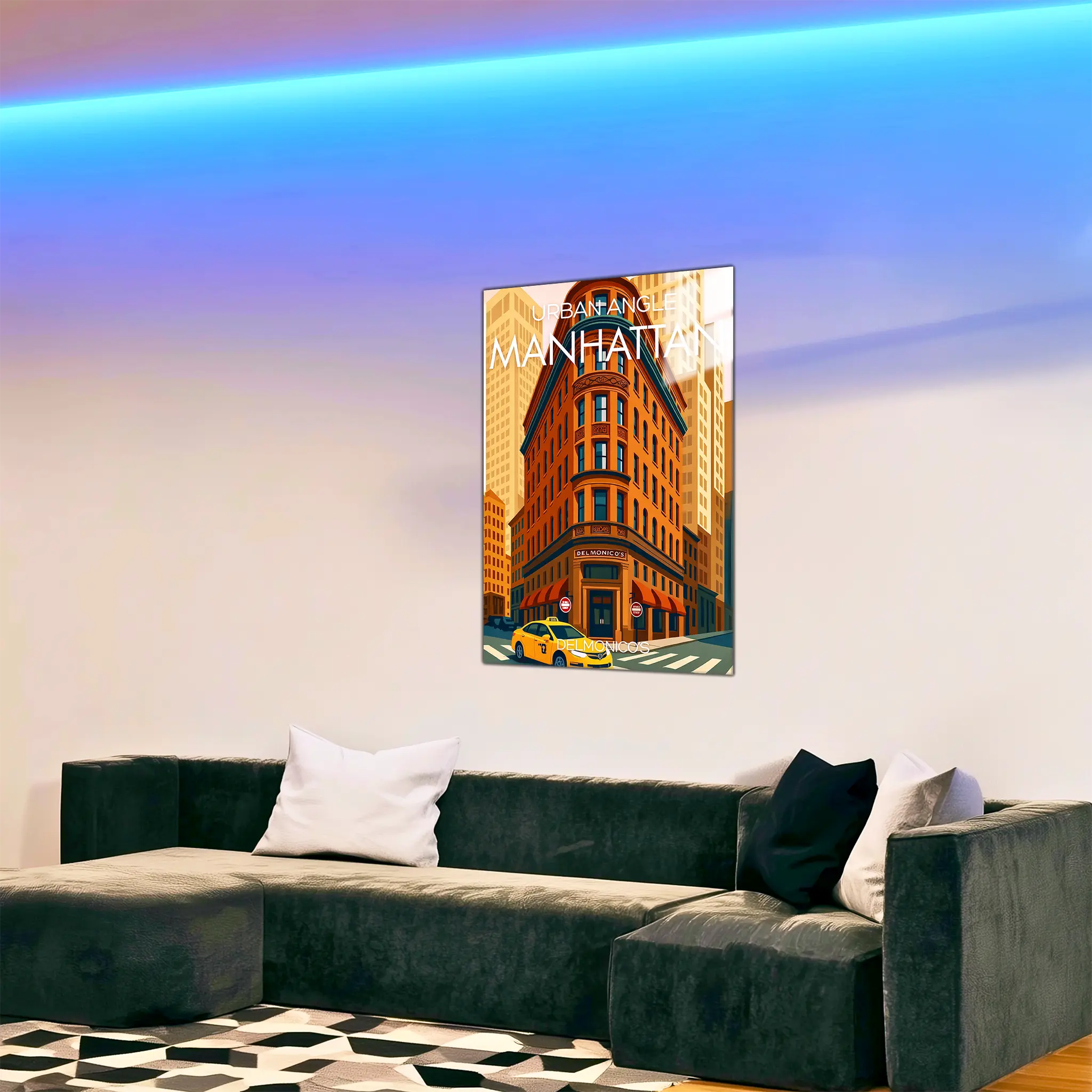 tableau-affiche-delmonicos-manhattan-dans-le-salon | DreamWay