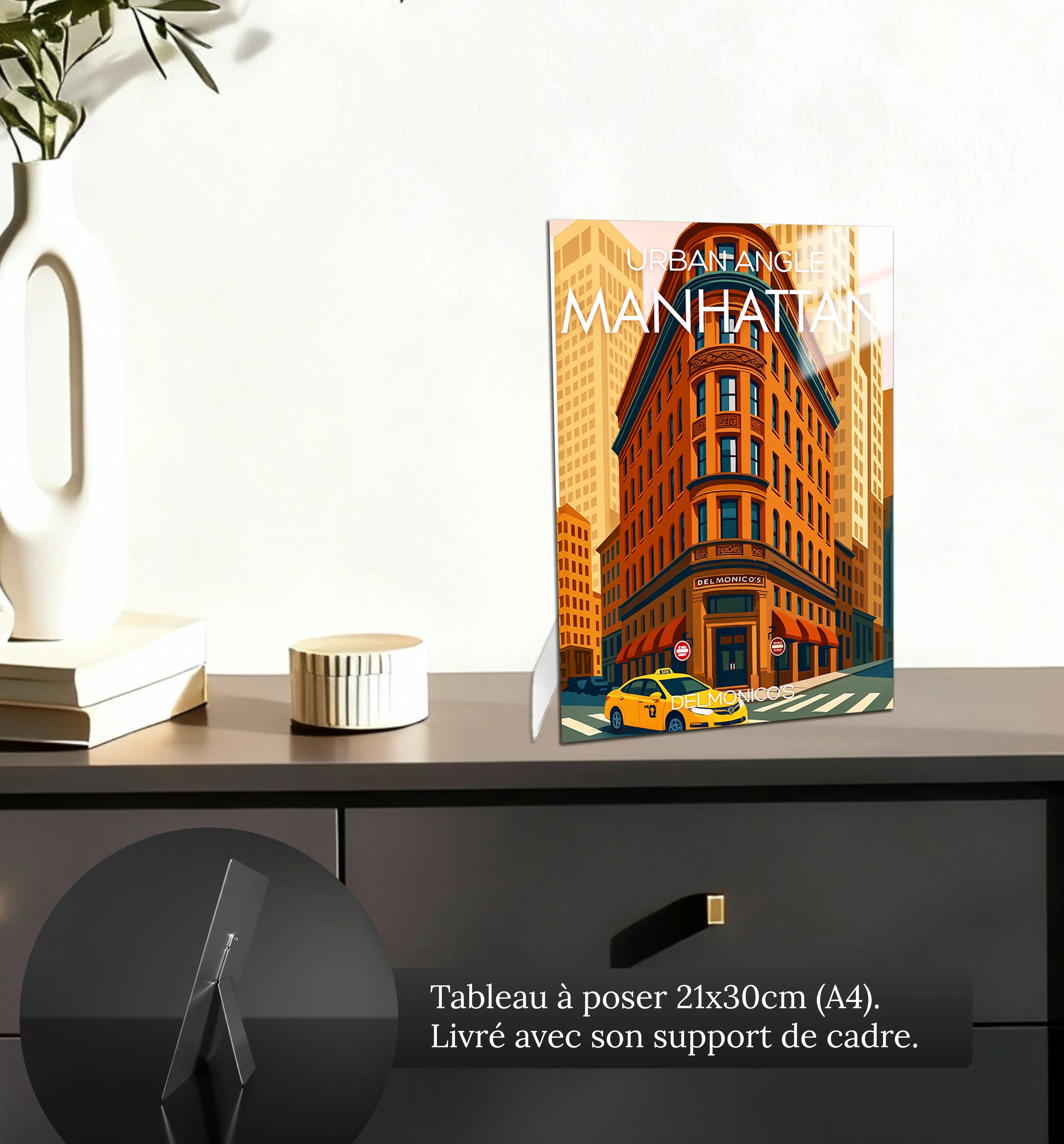 tableau-affiche-delmonicos-manhattan-petit-format-a-poser-sur-meuble | DreamWay