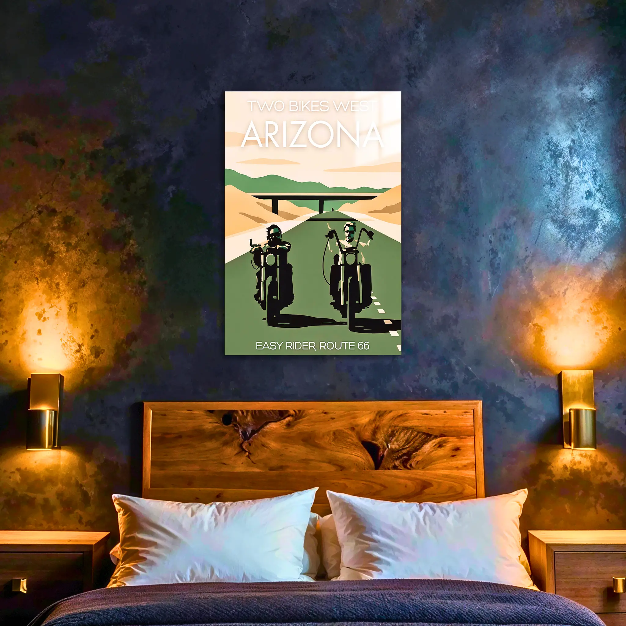 tableau-affiche-easy-rider-arizona-dans-la-chambre | DreamWay