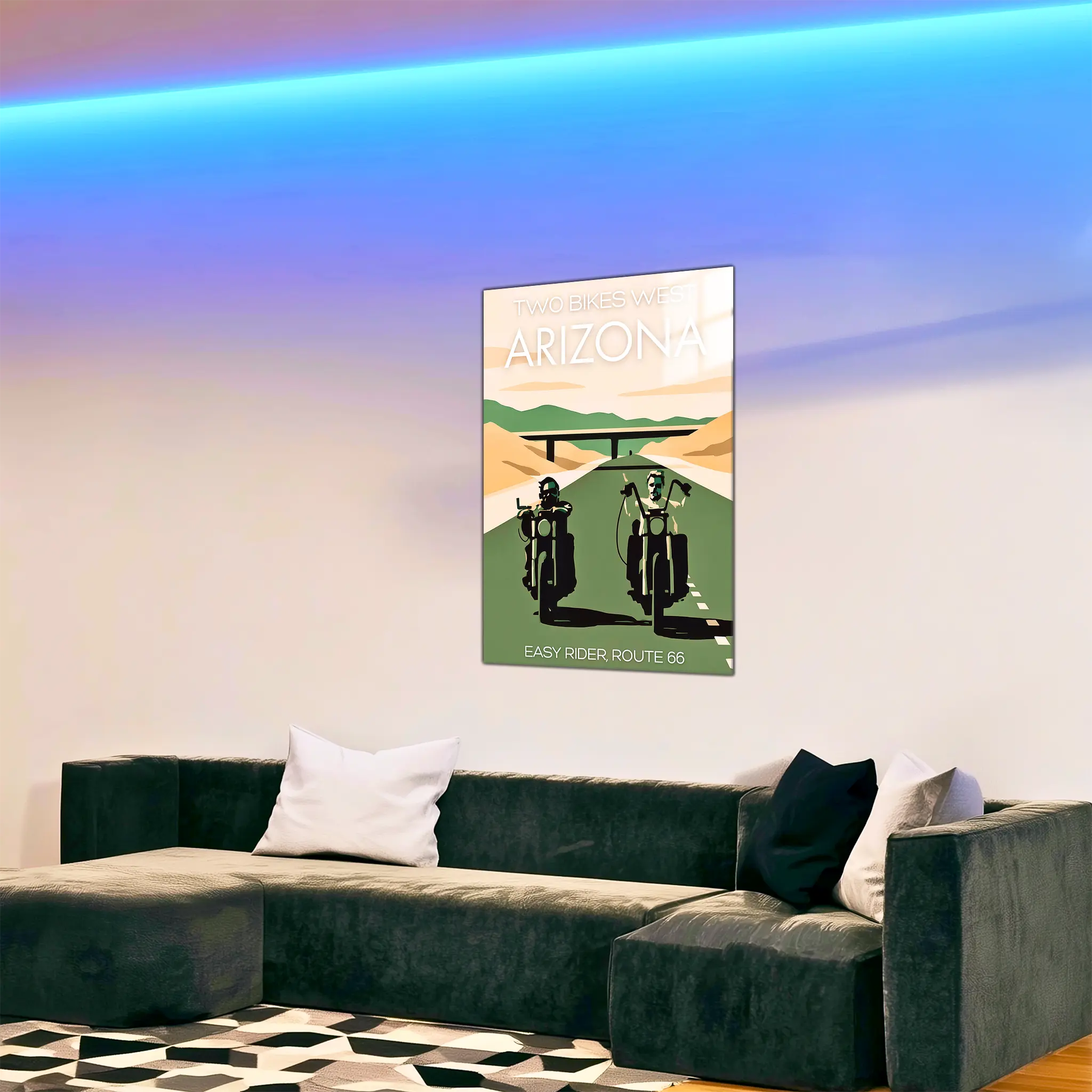 tableau-affiche-easy-rider-arizona-dans-le-salon | DreamWay