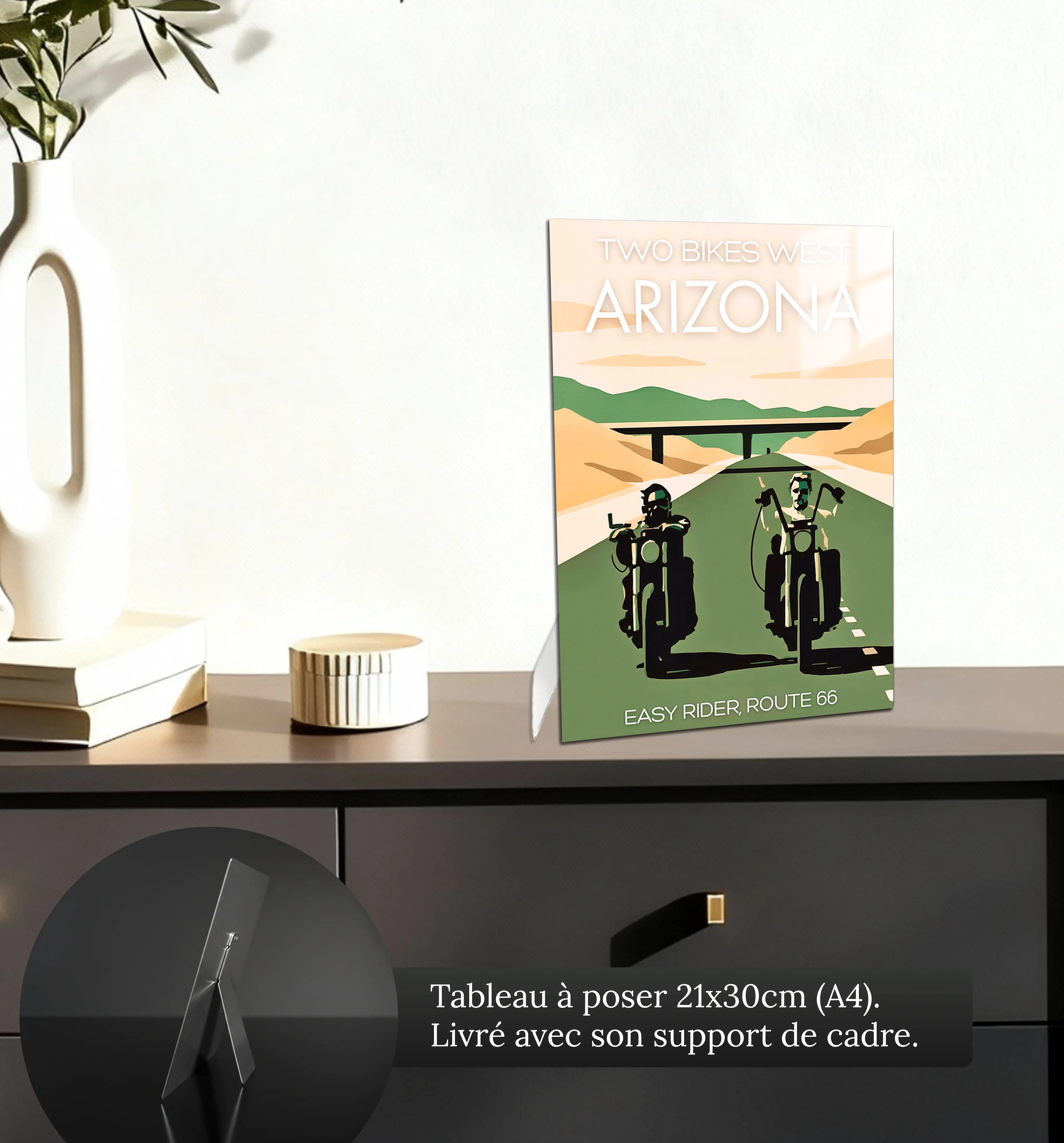 tableau-affiche-easy-rider-arizona-petit-format-a-poser-sur-meuble | DreamWay
