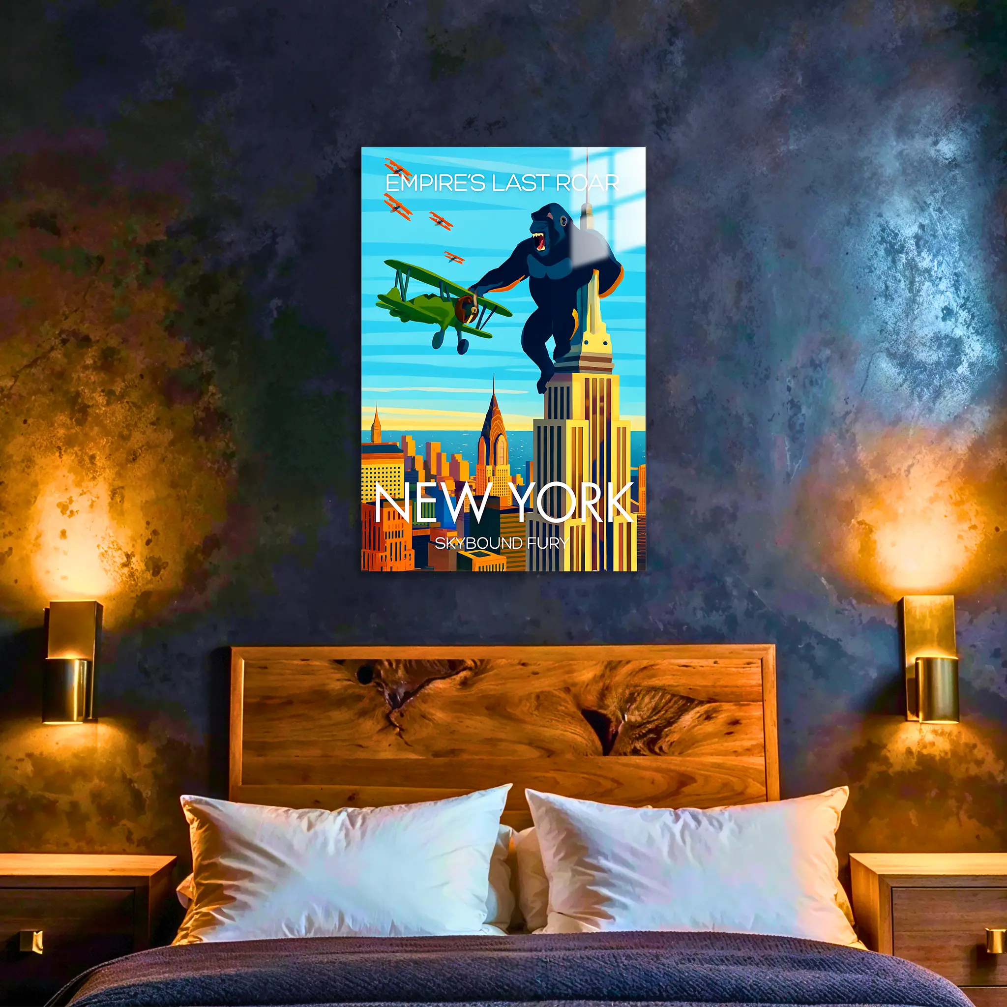 tableau-affiche-empire-last-roar-new-york-dans-la-chambre | DreamWay