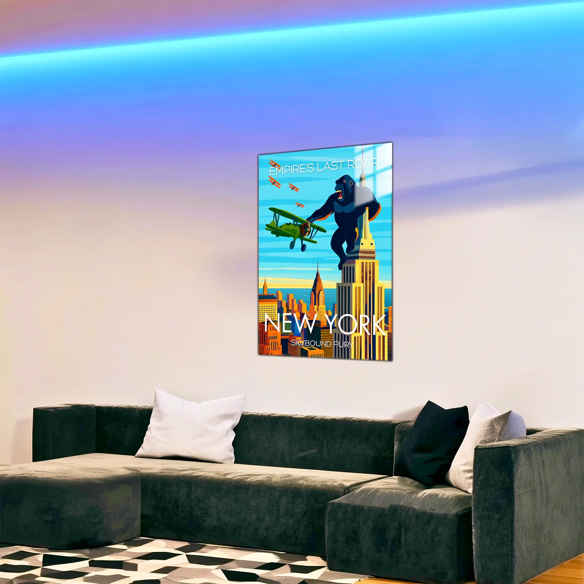 tableau-affiche-empire-last-roar-new-york-dans-le-salon | DreamWay