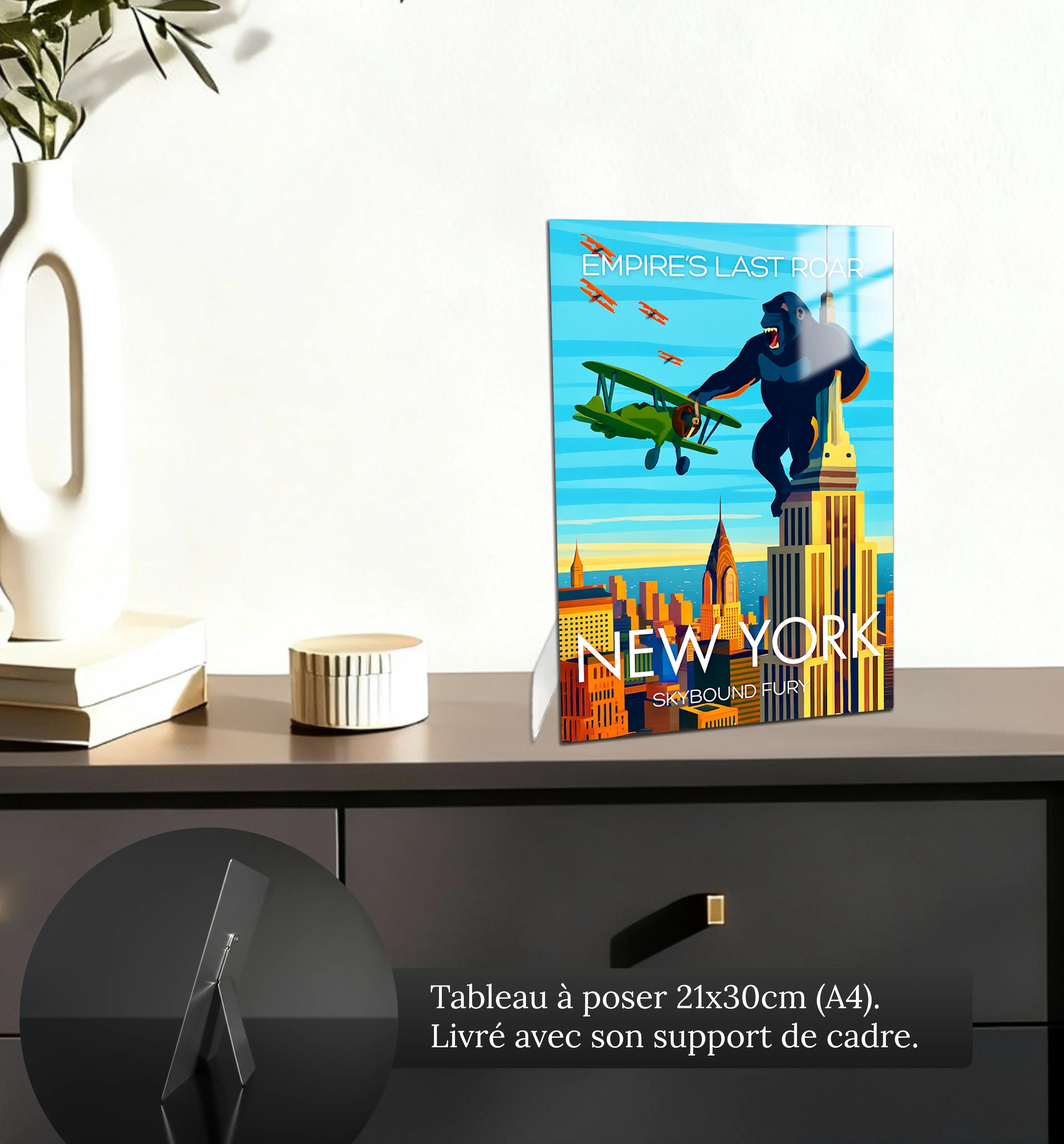 tableau-affiche-empire-last-roar-new-york-petit-format-a-poser-sur-meuble | DreamWay