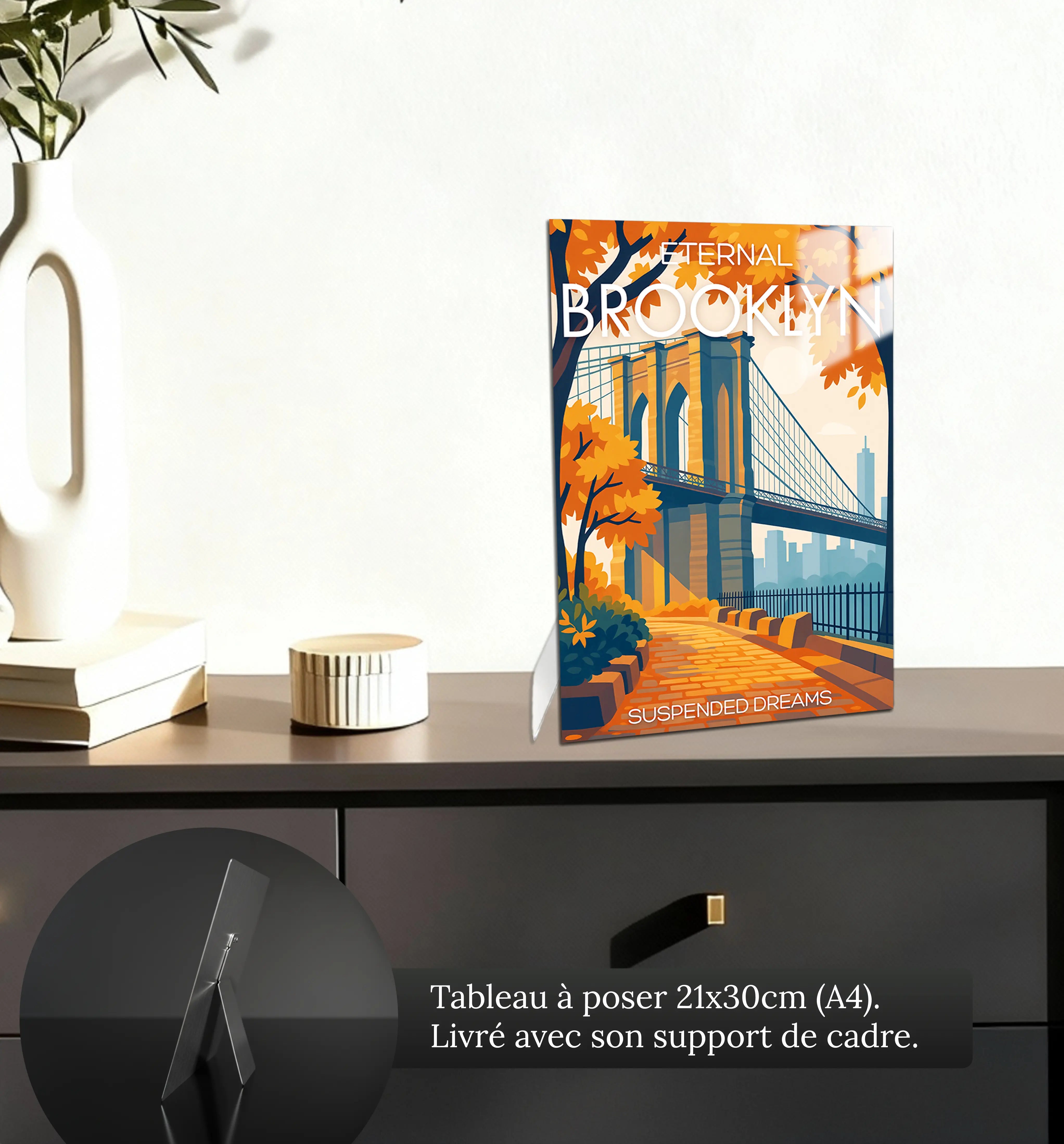 tableau-affiche-eternal-brooklyn-petit-format-a-poser-sur-meuble | DreamWay