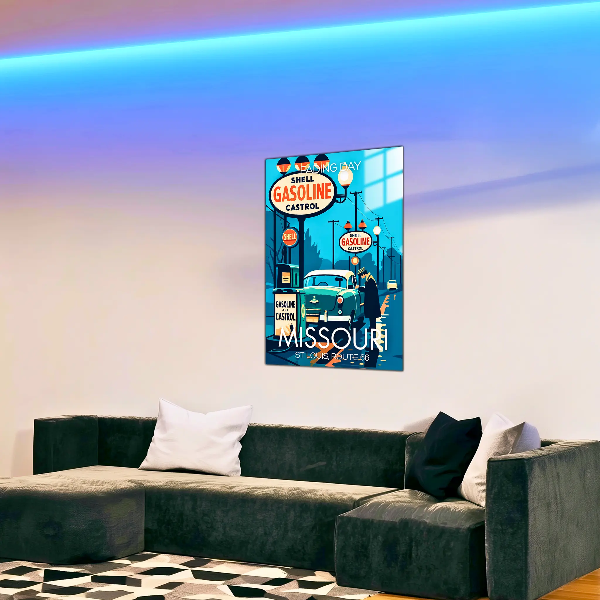 tableau-affiche-fading-day-missouri-dans-le-salon | DreamWay