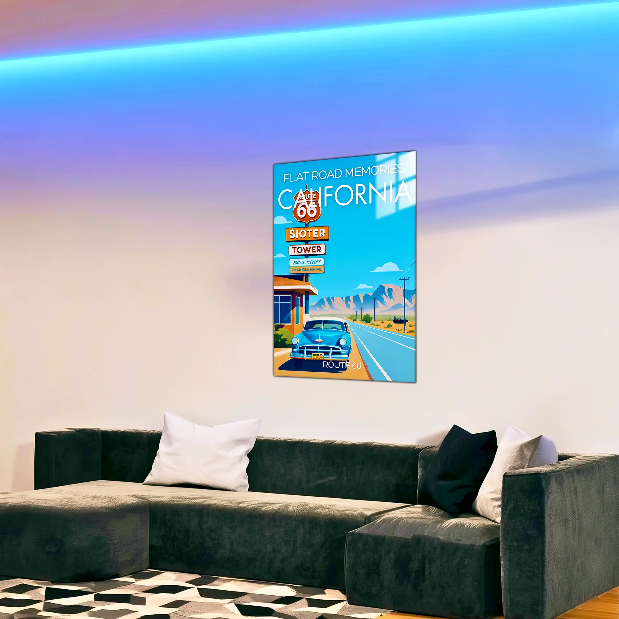 tableau-affiche-flat-memories-california | DreamWay