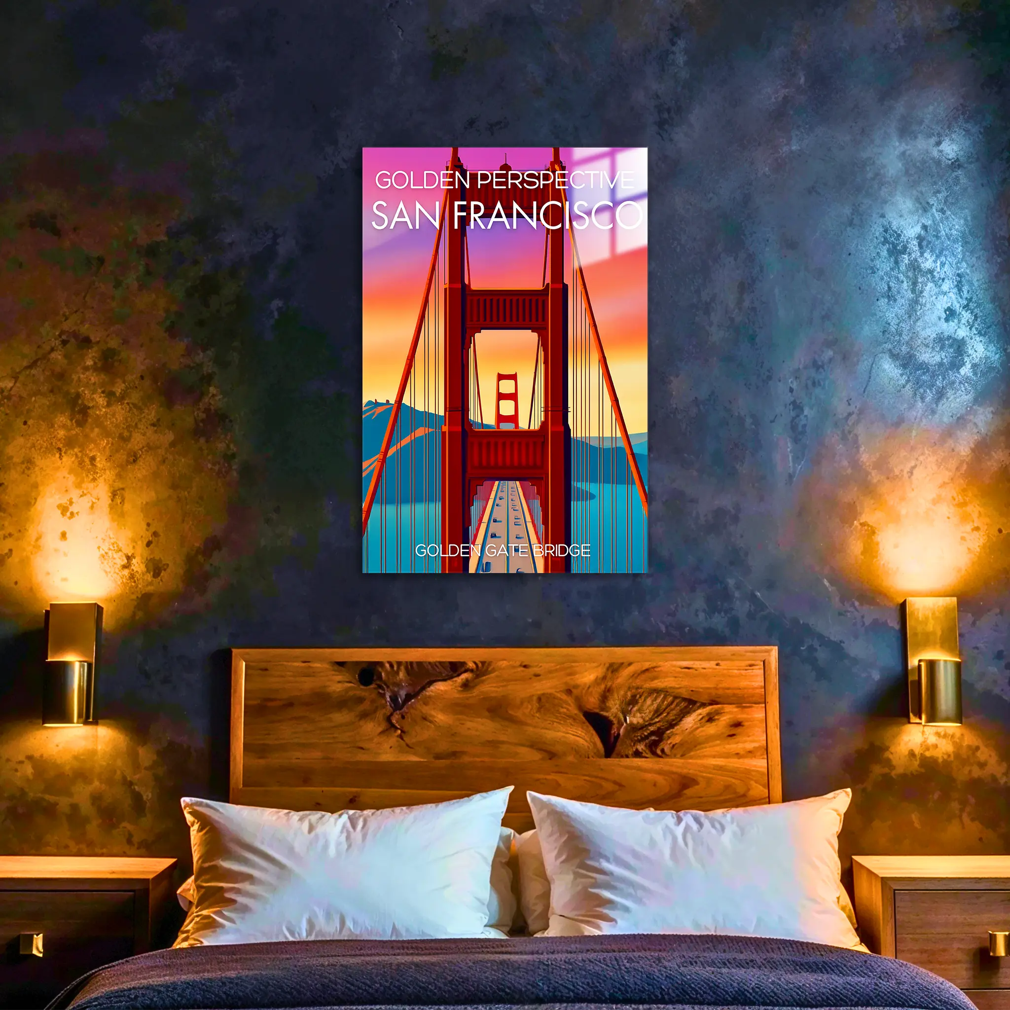tableau-affiche-golden-gate-bridge-san-francisco-dans-la-chambre | DreamWay