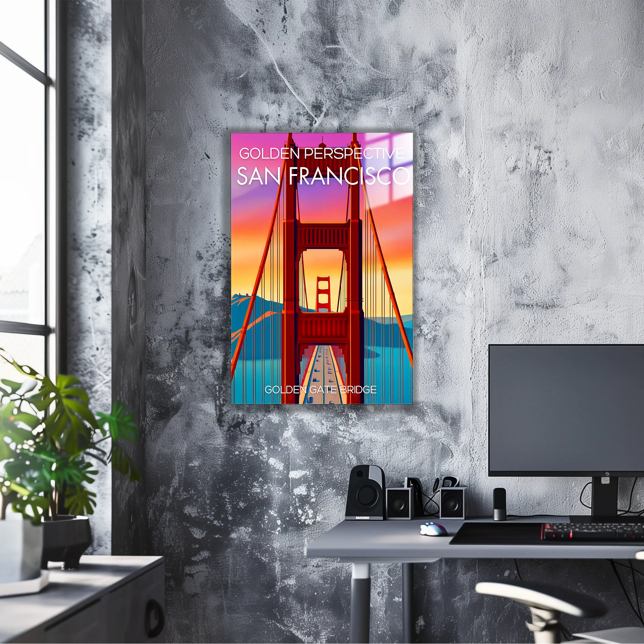 tableau-affiche-golden-gate-bridge-san-francisco | DreamWay