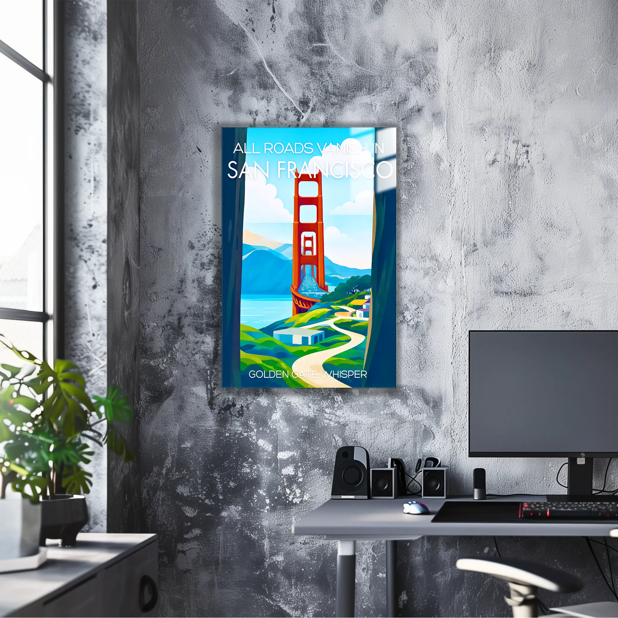 tableau-affiche-golden-gate-whisper-san-francisco | DreamWay