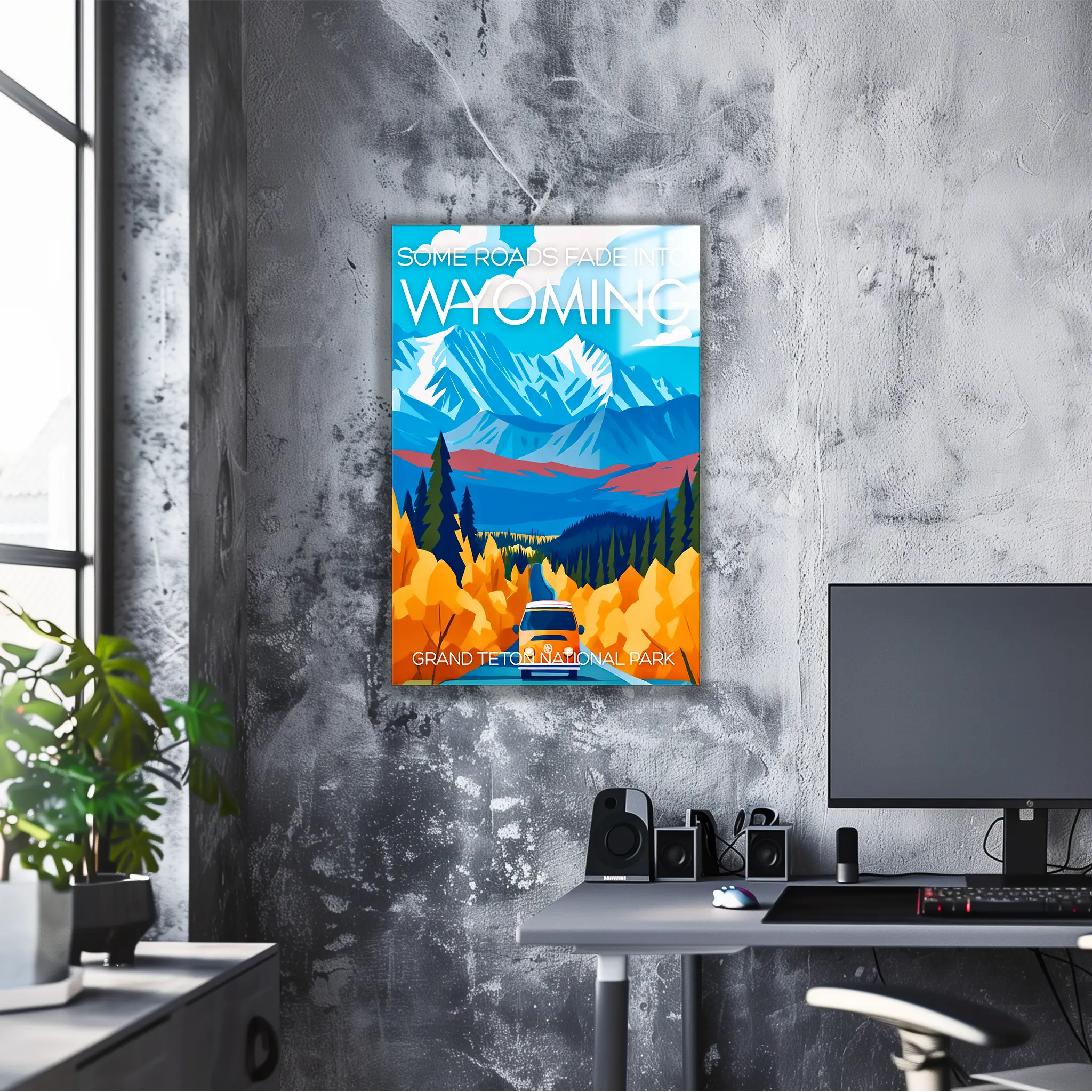 tableau-affiche-grand-teton-natioan-park-wyoming | DreamWay