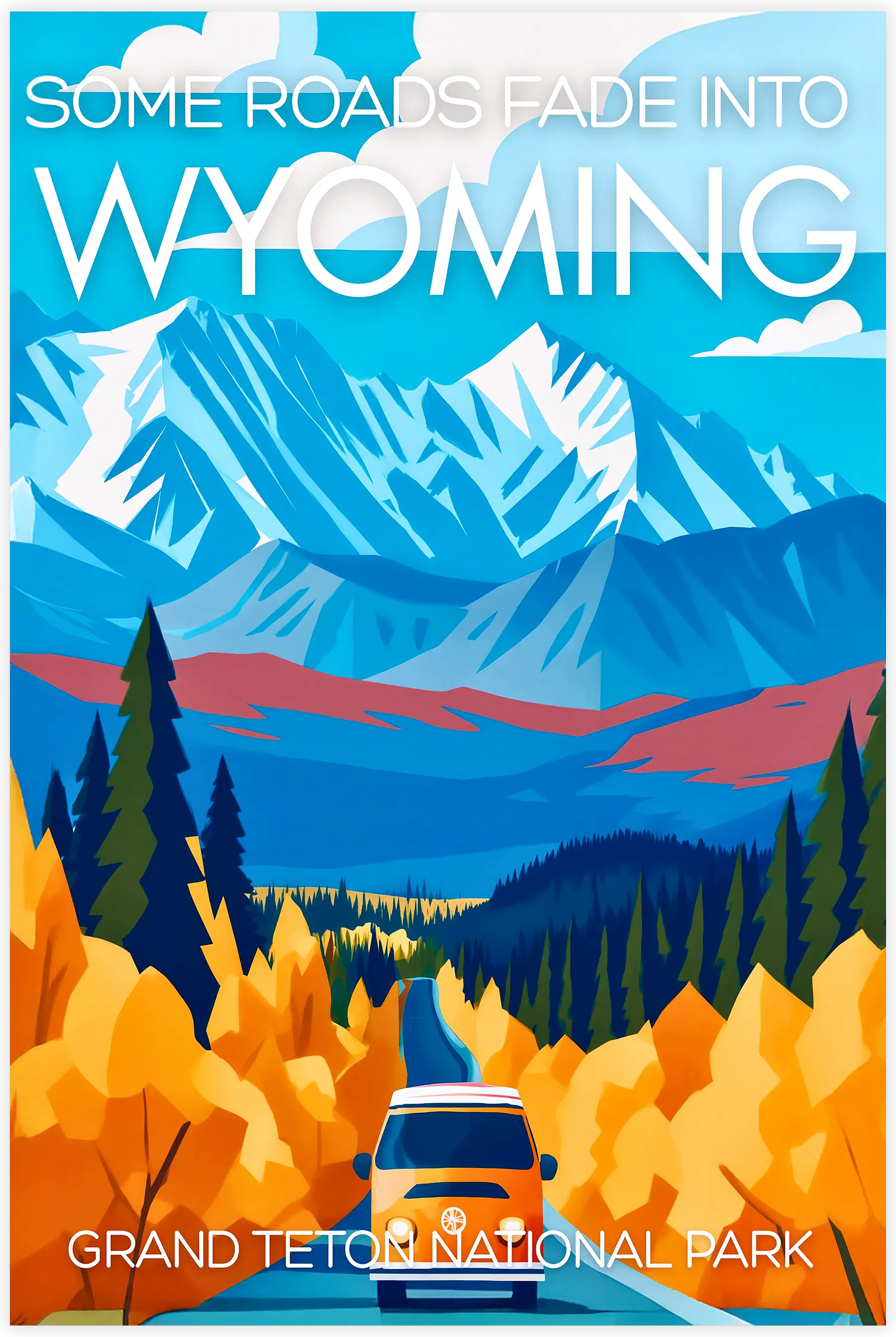 tableau-affiche-grand-teton-natioan-park-wyoming | DreamWay