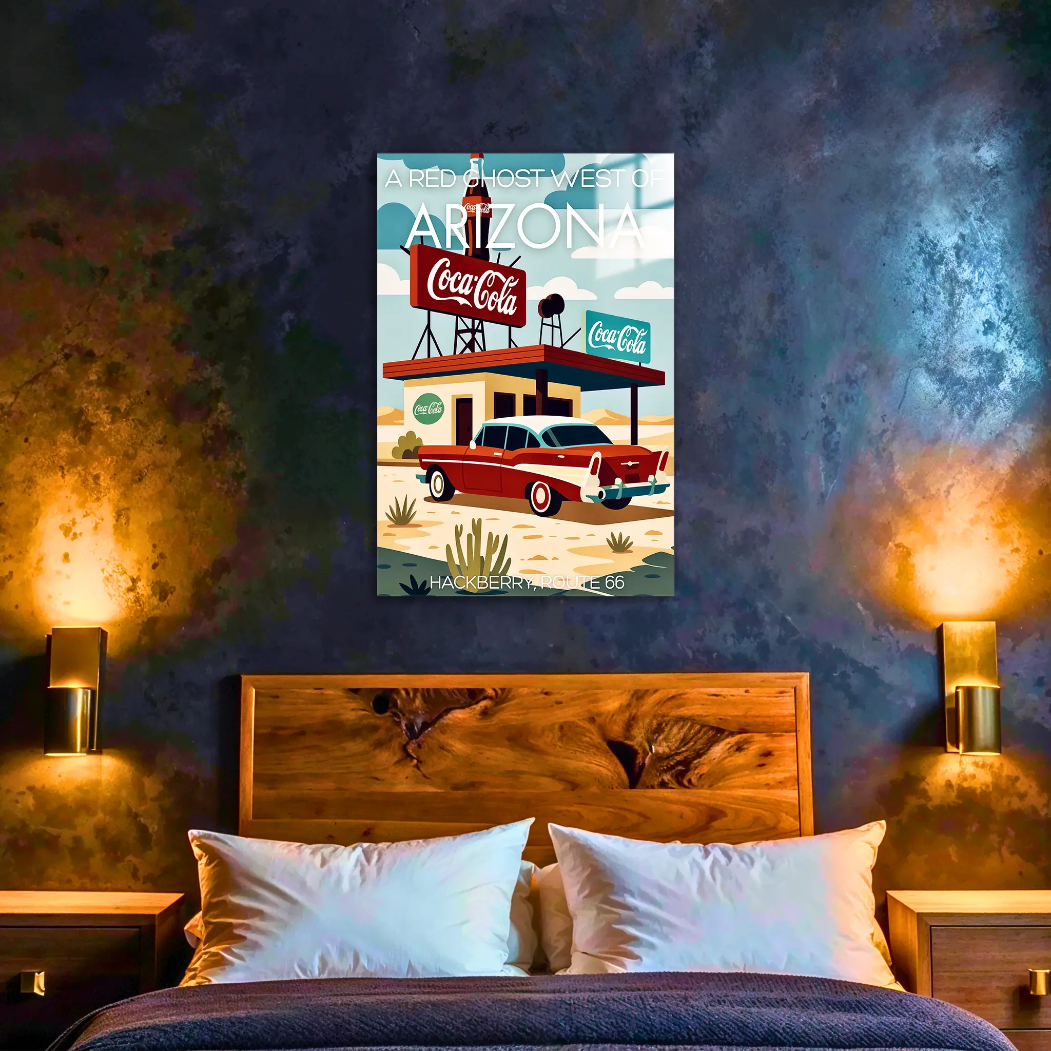 tableau-affiche-hackberry-route-66-arizona-dans-la-chambre | DreamWay
