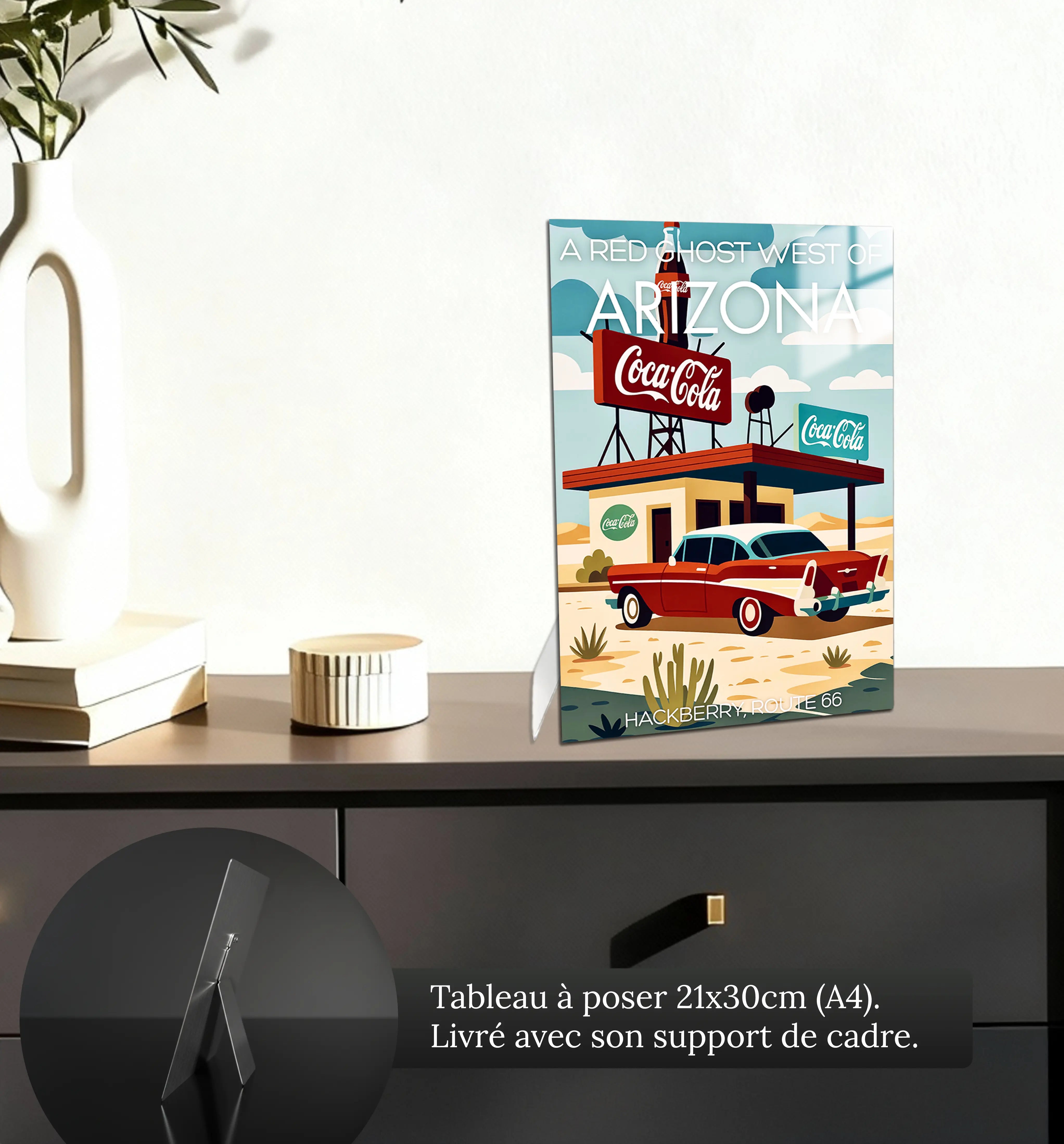 tableau-affiche-hackberry-route-66-arizona-petit-format-a-poser-sur-meuble | DreamWay