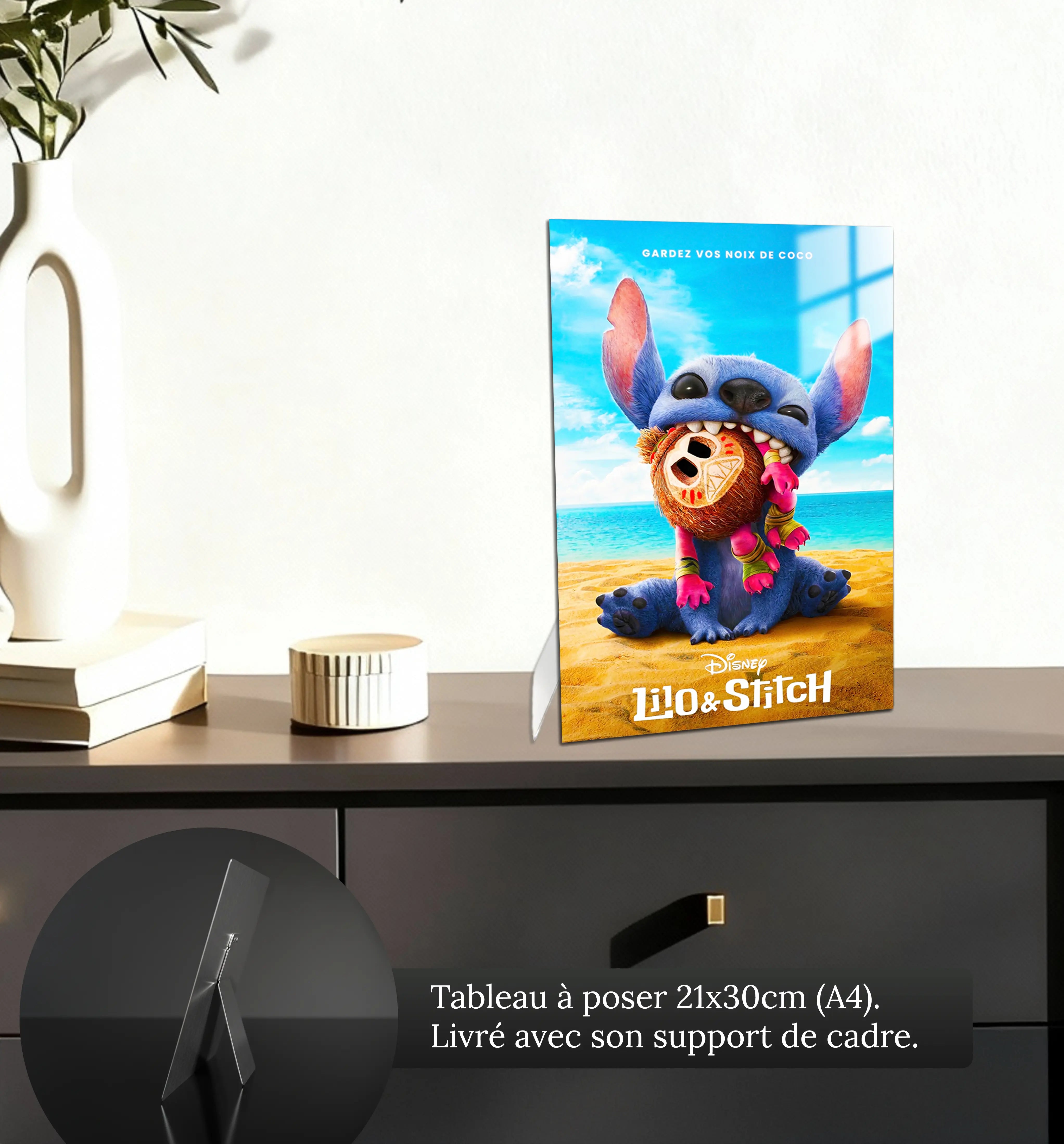 tableau-affiche-lilo-et-stitch-le-film-petit-format-a-poser-sur-meuble | DreamWay