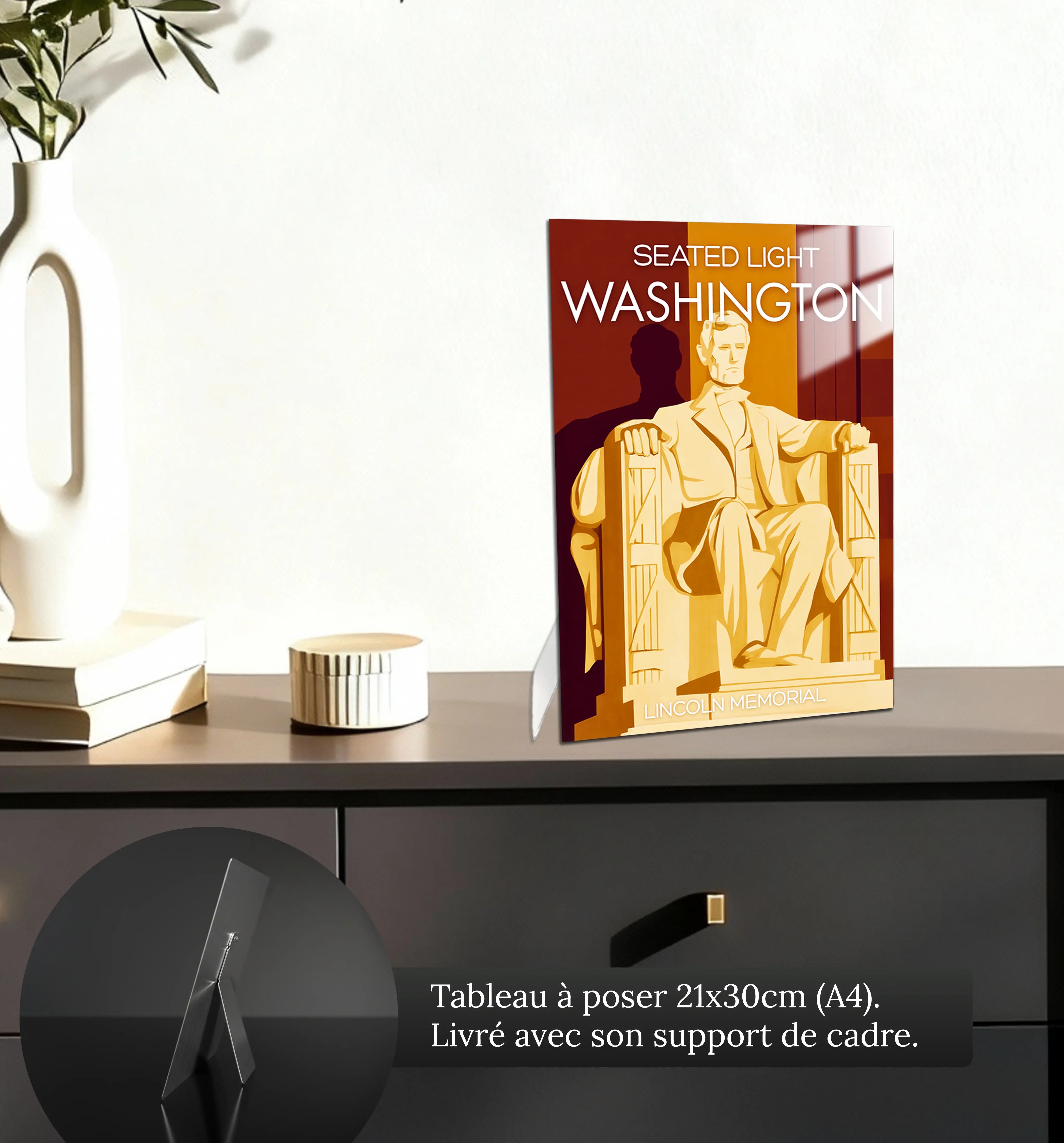 tableau-affiche-lincoln-memorial-statue-washington-petit-format-a-poser-sur-meuble | DreamWay