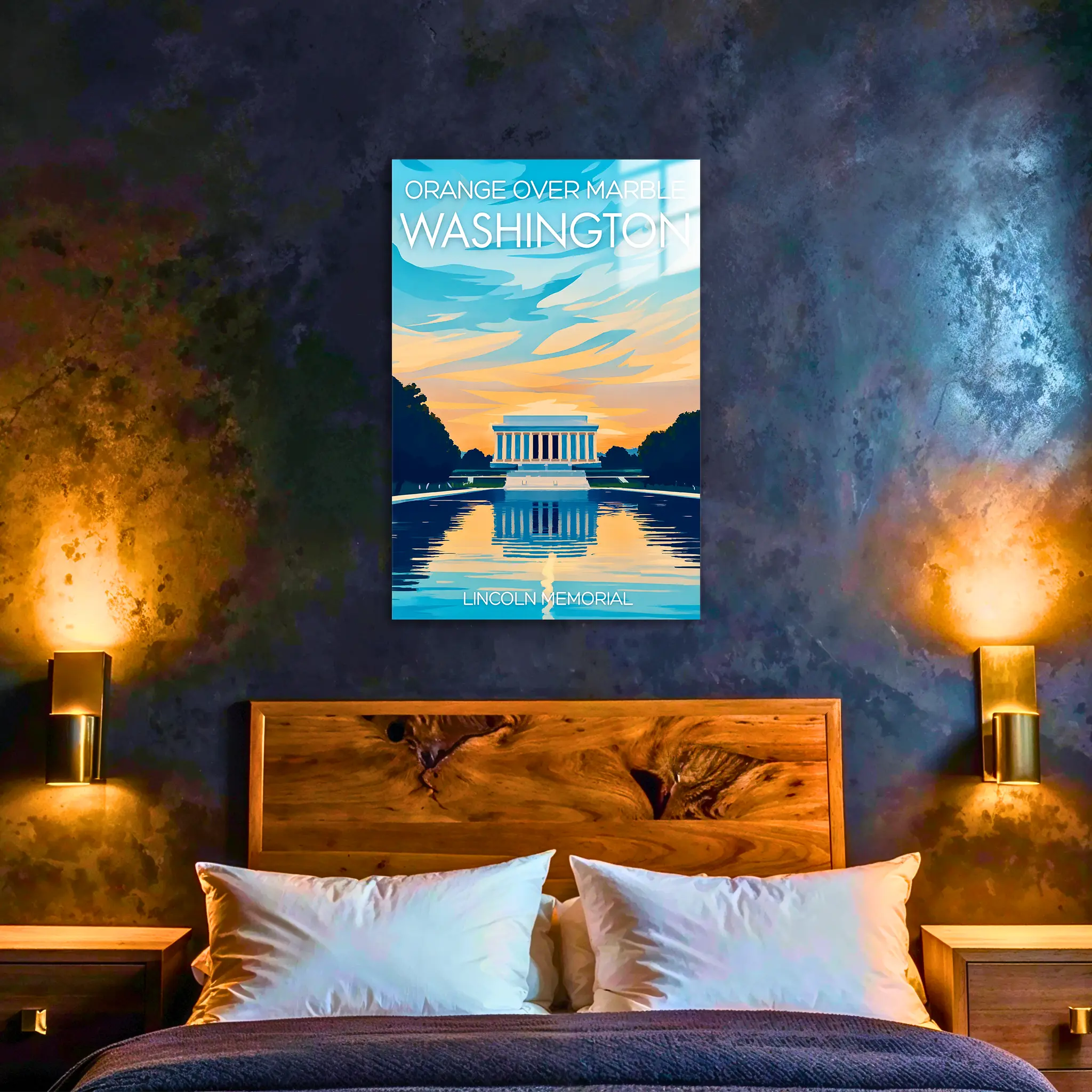 tableau-affiche-lincoln-memorial-washington-dans-la-chambre | DreamWay