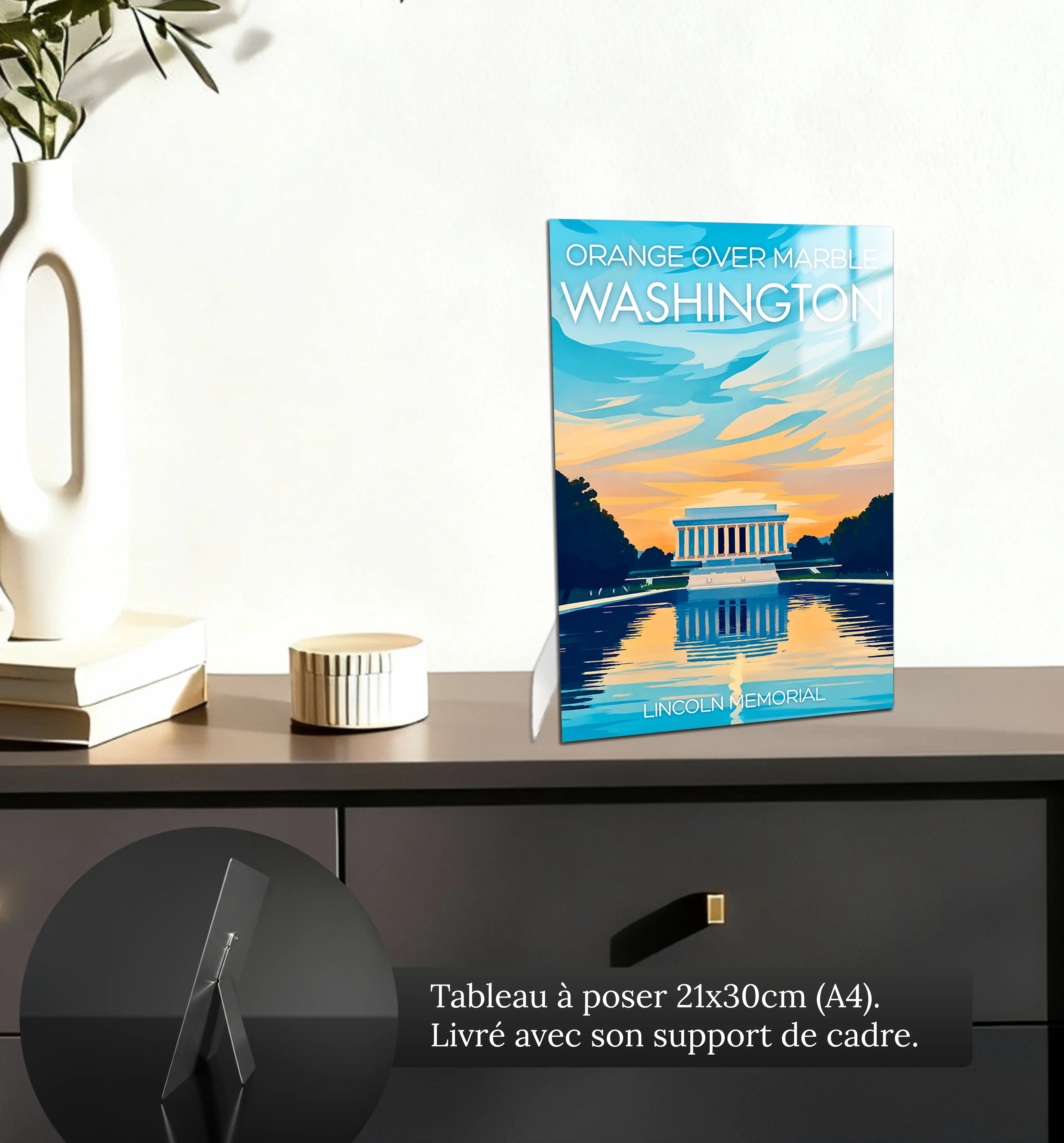 tableau-affiche-lincoln-memorial-washington-petit-format-a-poser-sur-meuble | DreamWay
