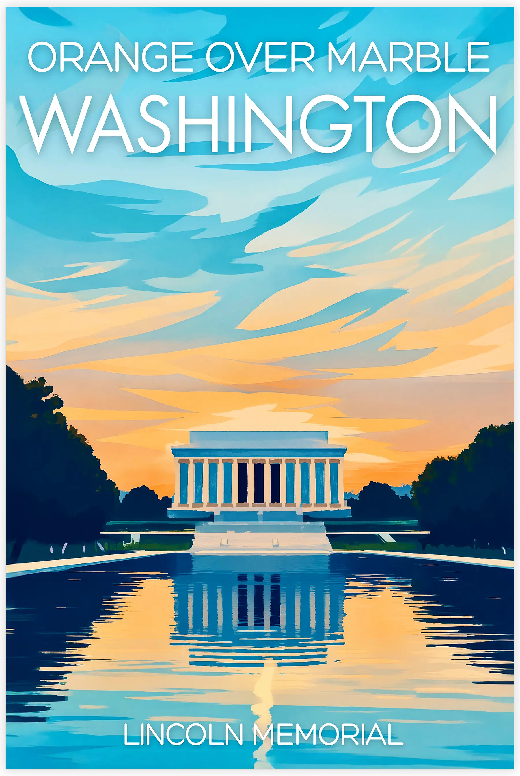 tableau-affiche-lincoln-memorial-washington | DreamWay