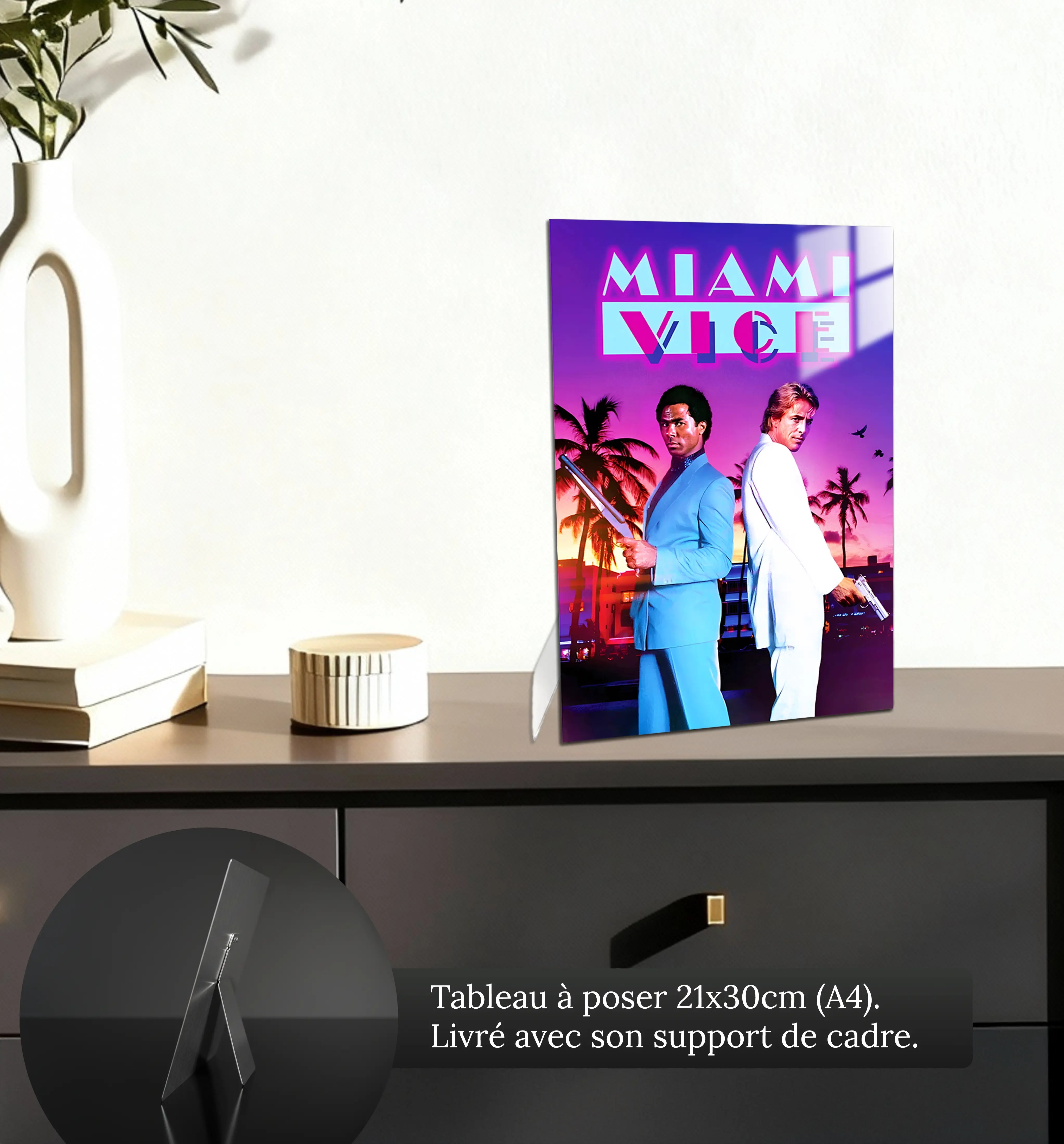 tableau-affiche-miami-vice-petit-format-a-poser-sur-meuble | DreamWay