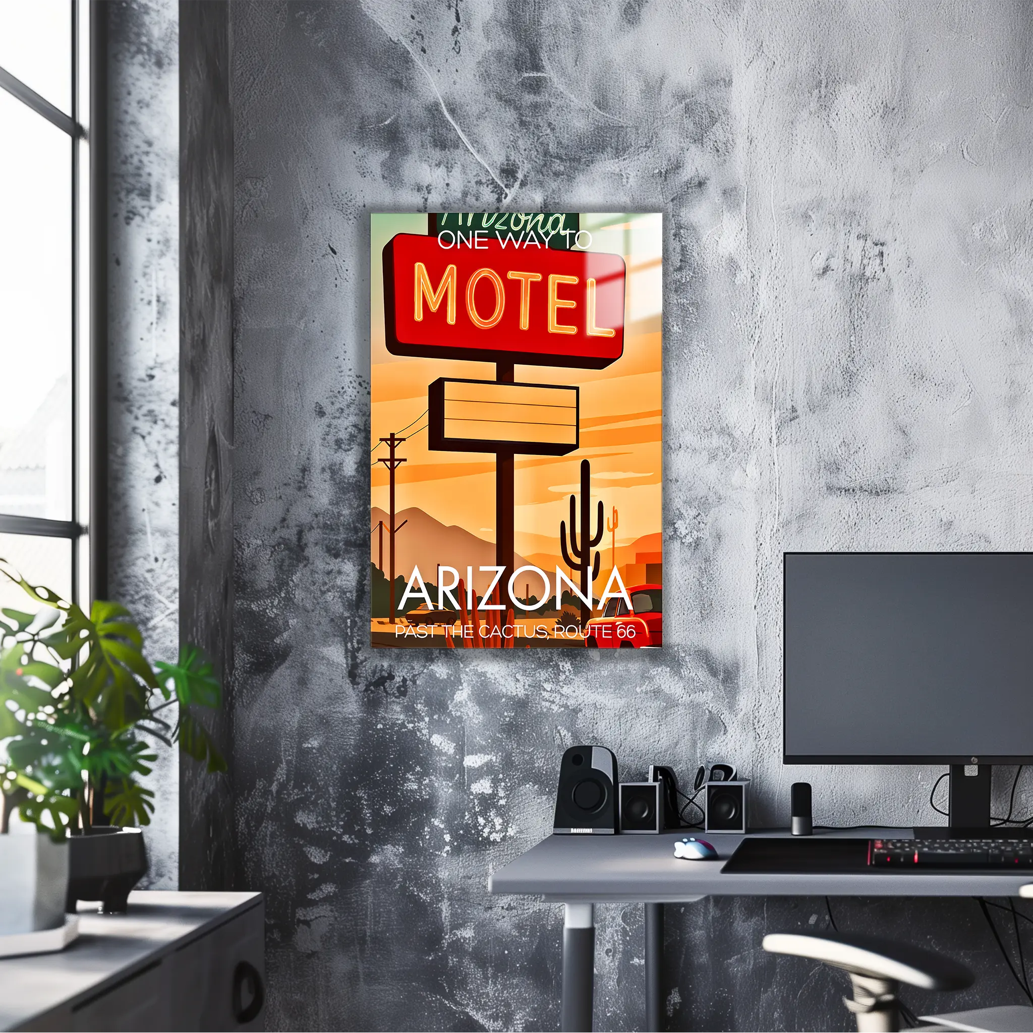 tableau-affiche-motel-route-66-arizona | DreamWay