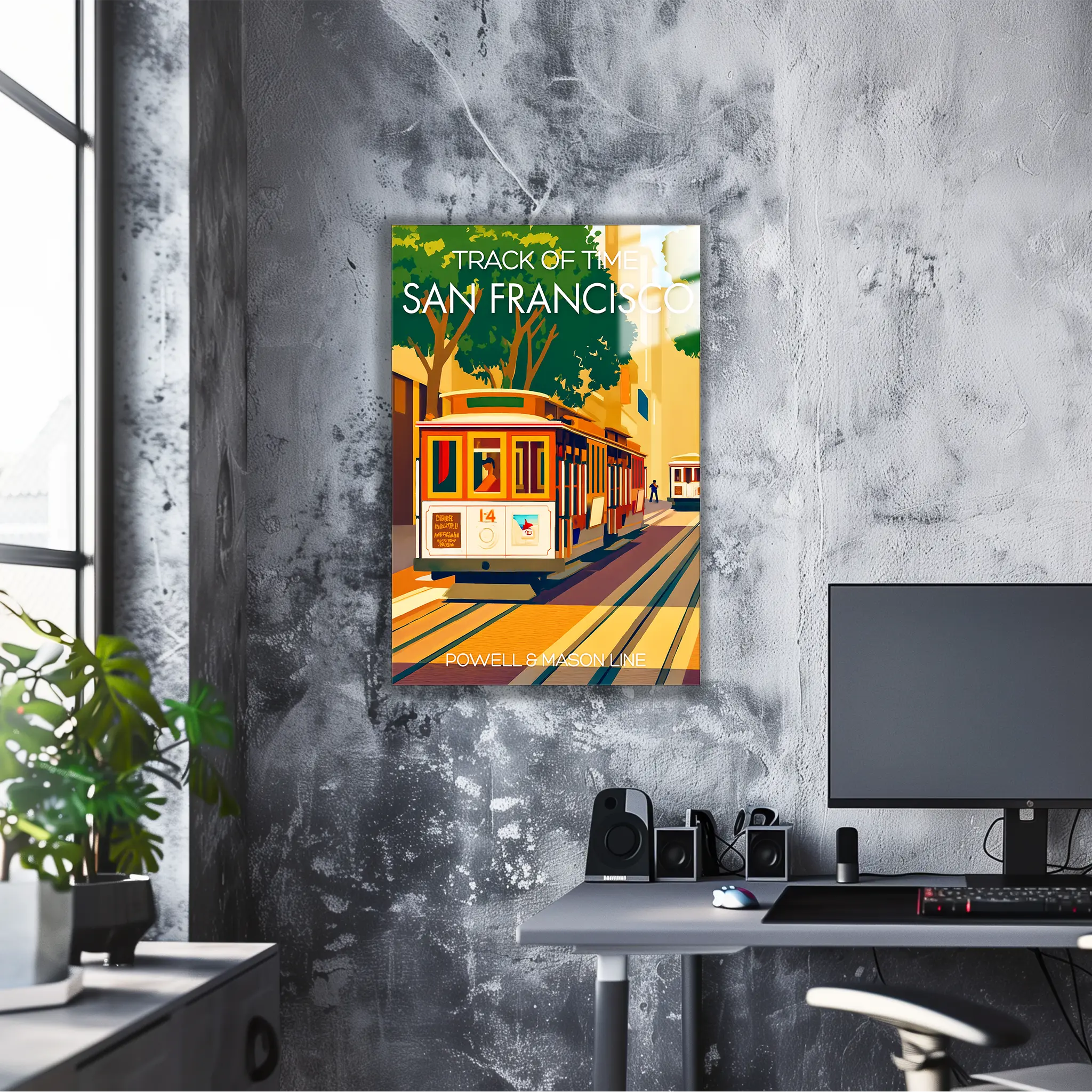 tableau-affiche-powell-et-mason-line-san-francisco | DreamWay