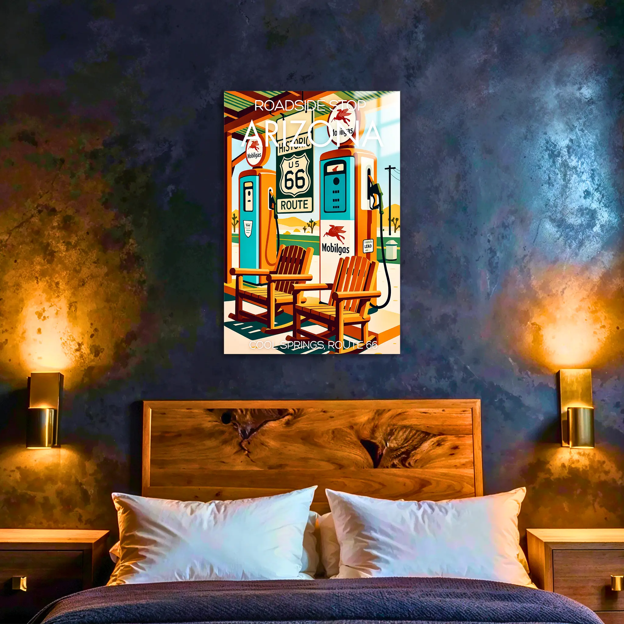 tableau-affiche-roadside-stop-arizona-dans-la-chambre | DreamWay