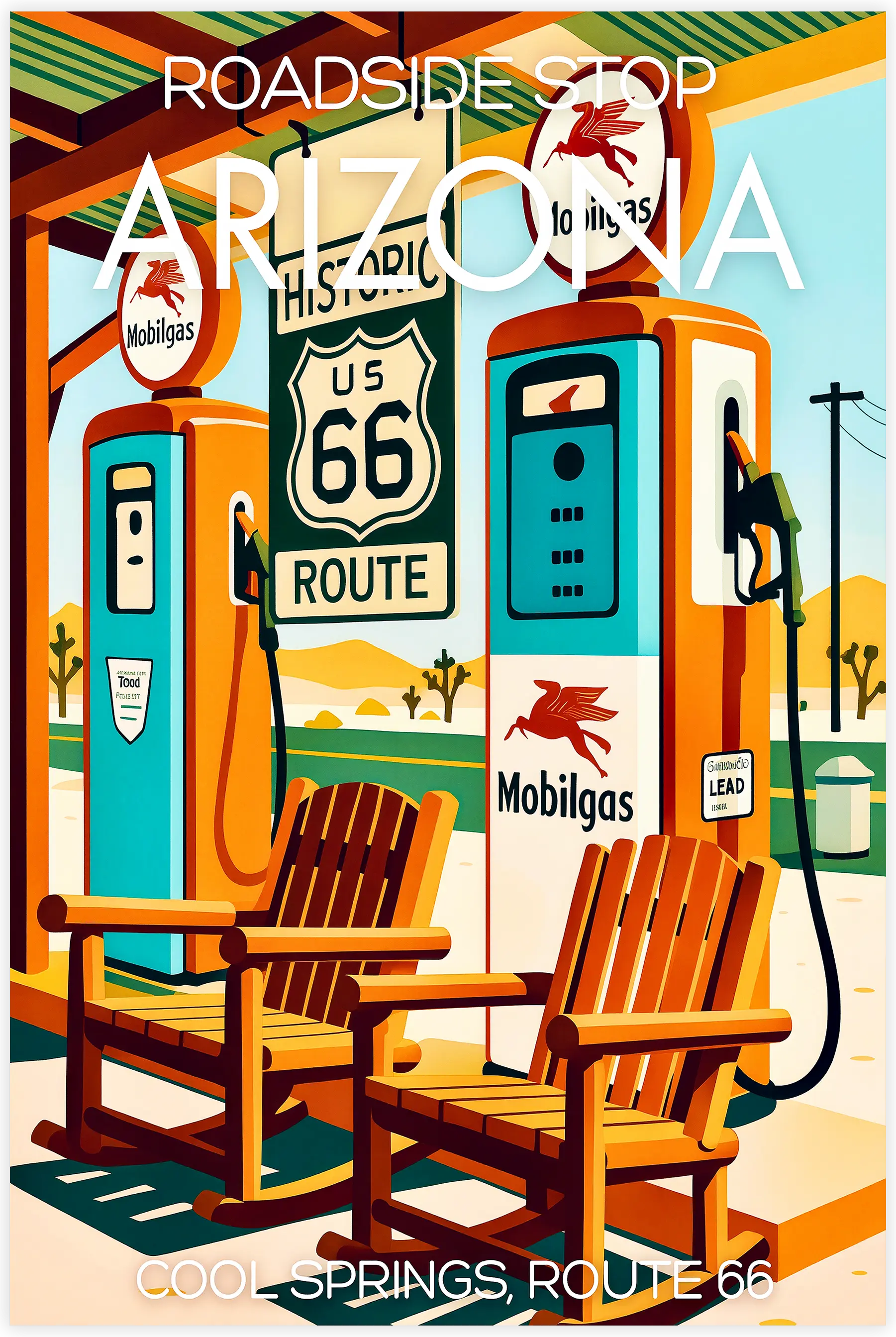 tableau-affiche-roadside-stop-arizona | DreamWay