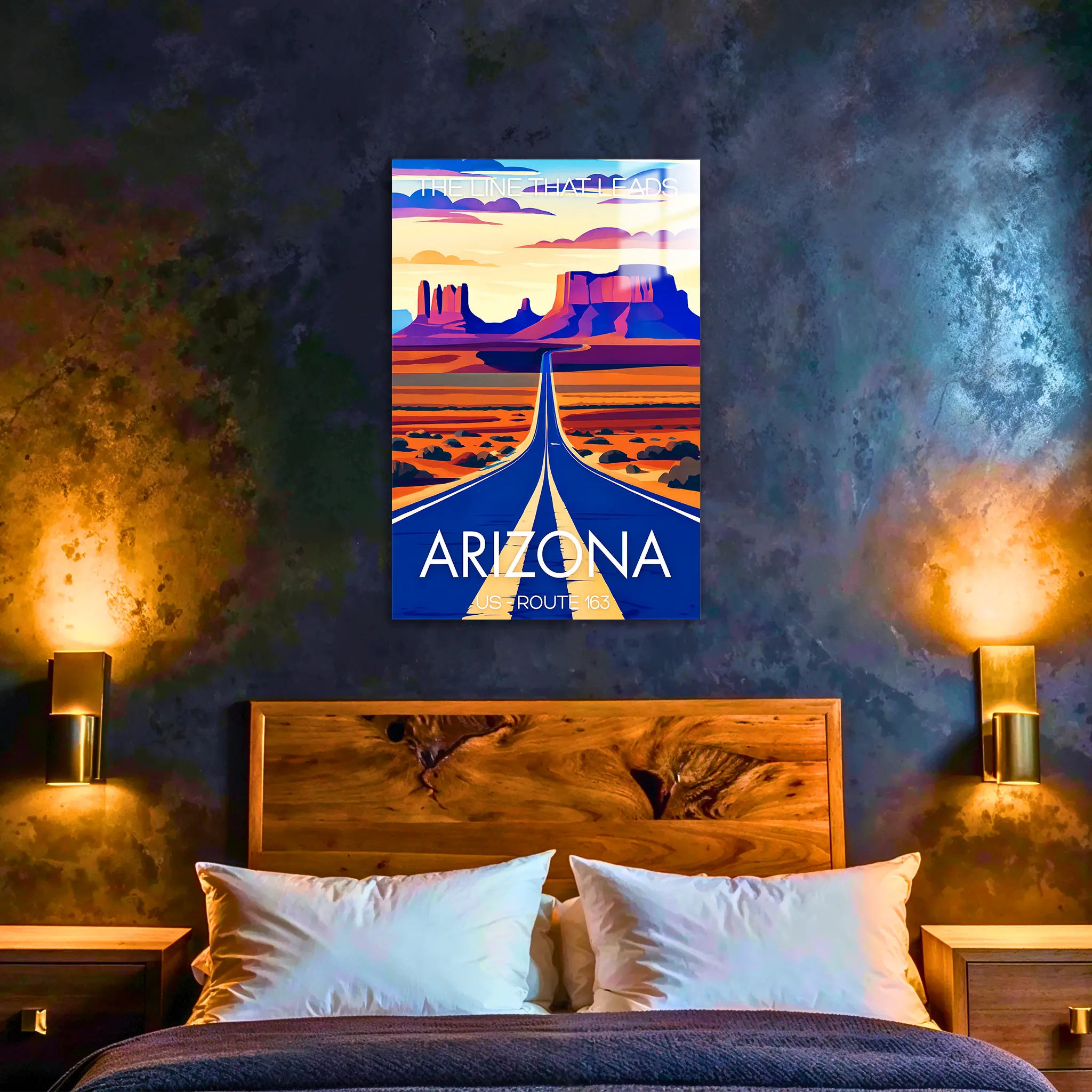 tableau-affiche-route-163-arizona-dans-la-chambre | DreamWay