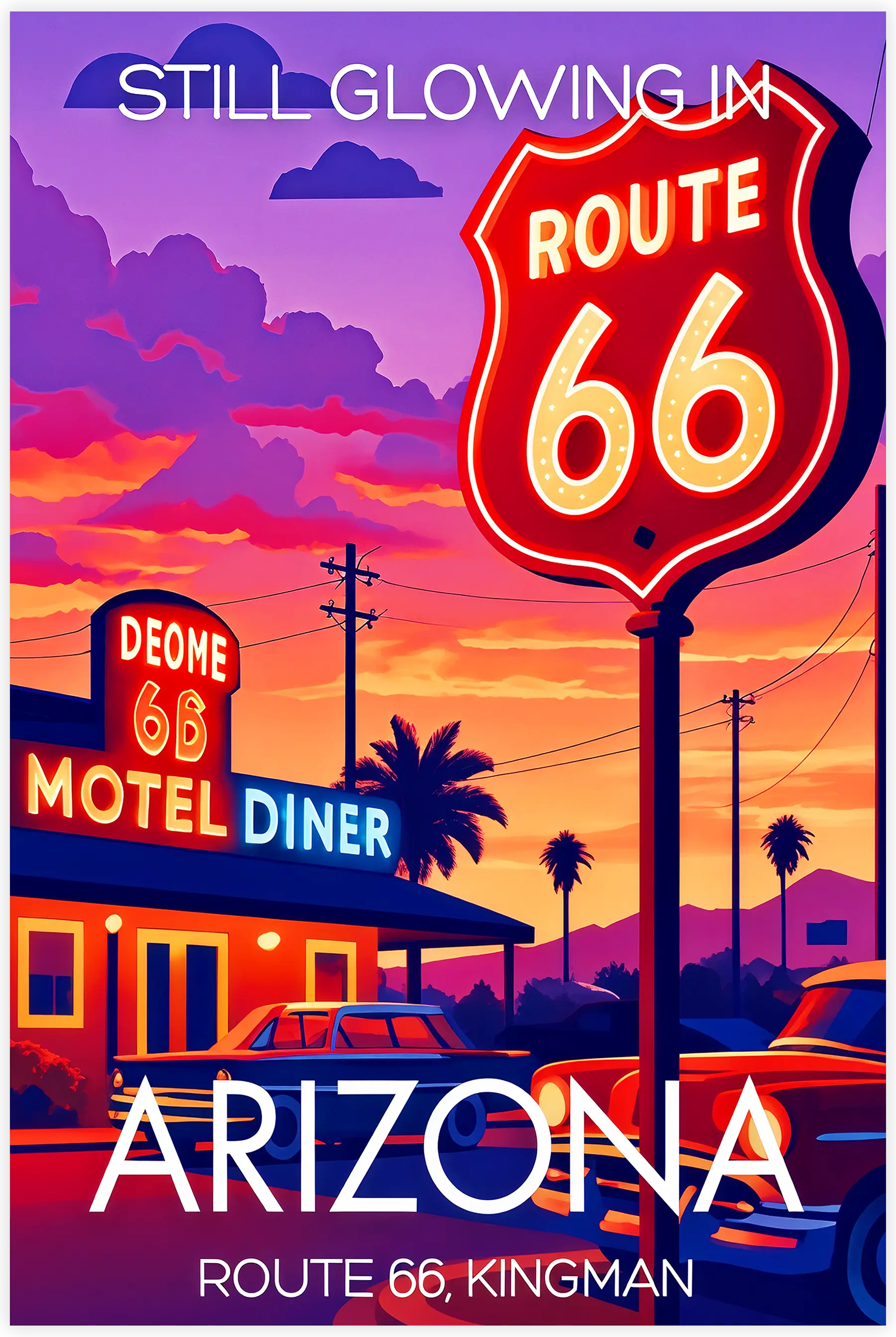 tableau-affiche-route-66-kingman-arizona | DreamWay