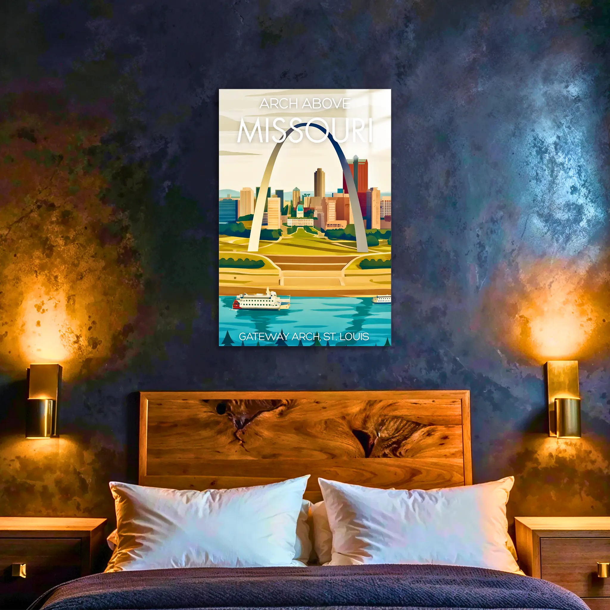 tableau-affiche-saint-louis-missouri-dans-la-chambre | DreamWay