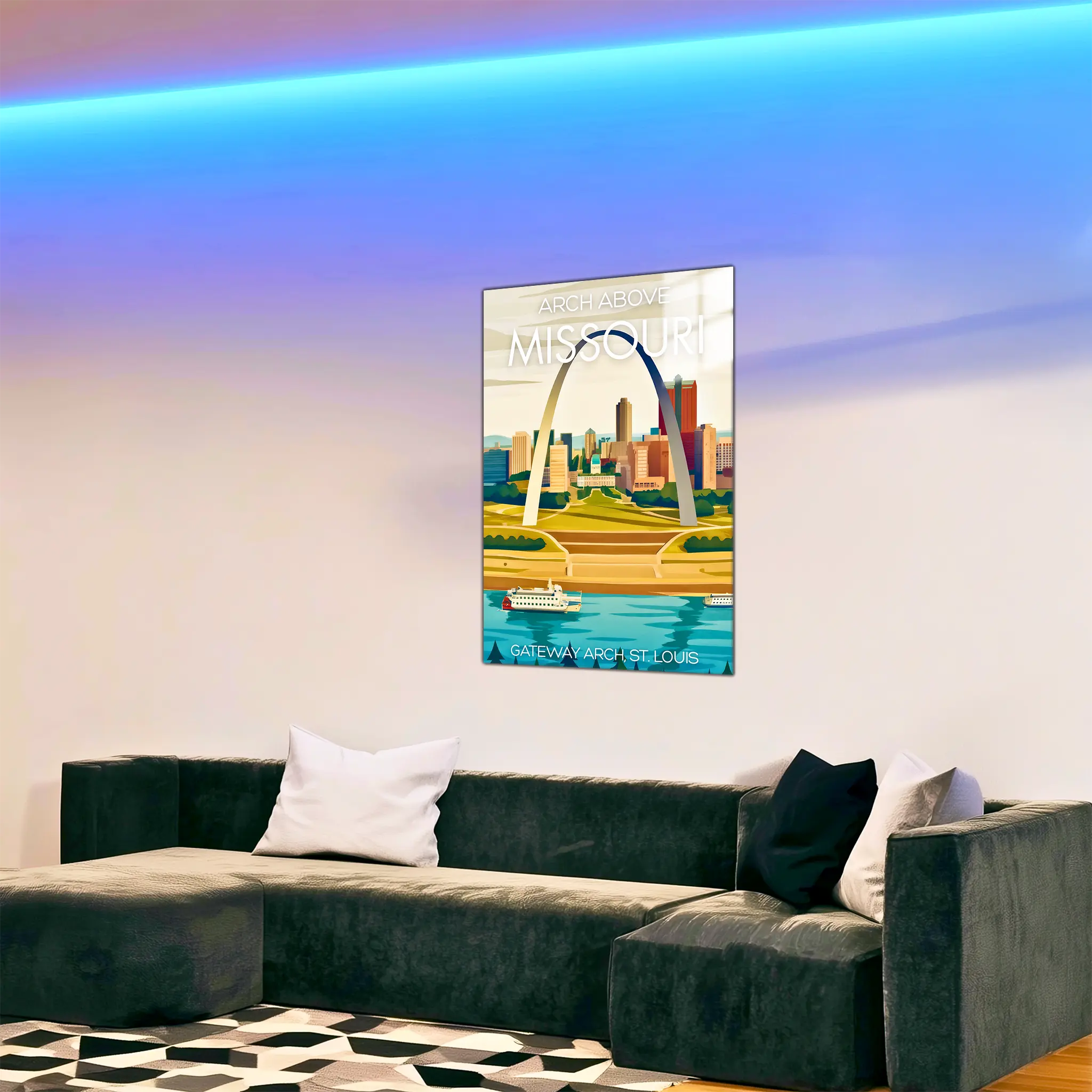 tableau-affiche-saint-louis-missouri-dans-le-salon | DreamWay