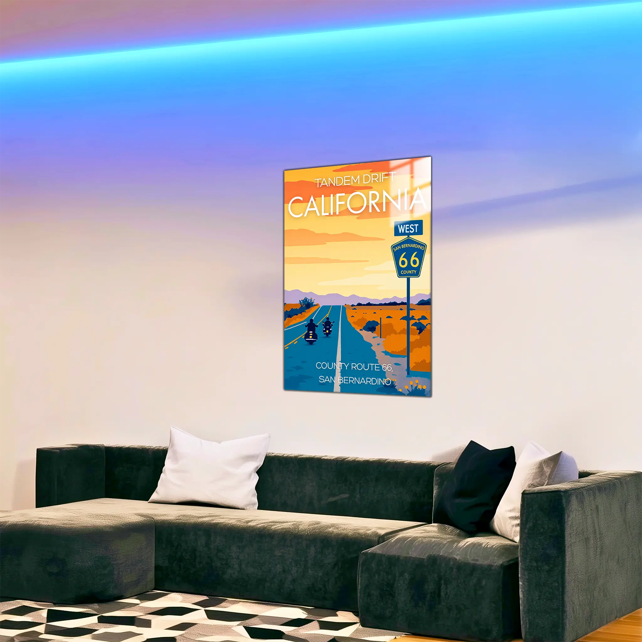 tableau-affiche-san-bernardino-route-66-california-dans-le-salon | DreamWay