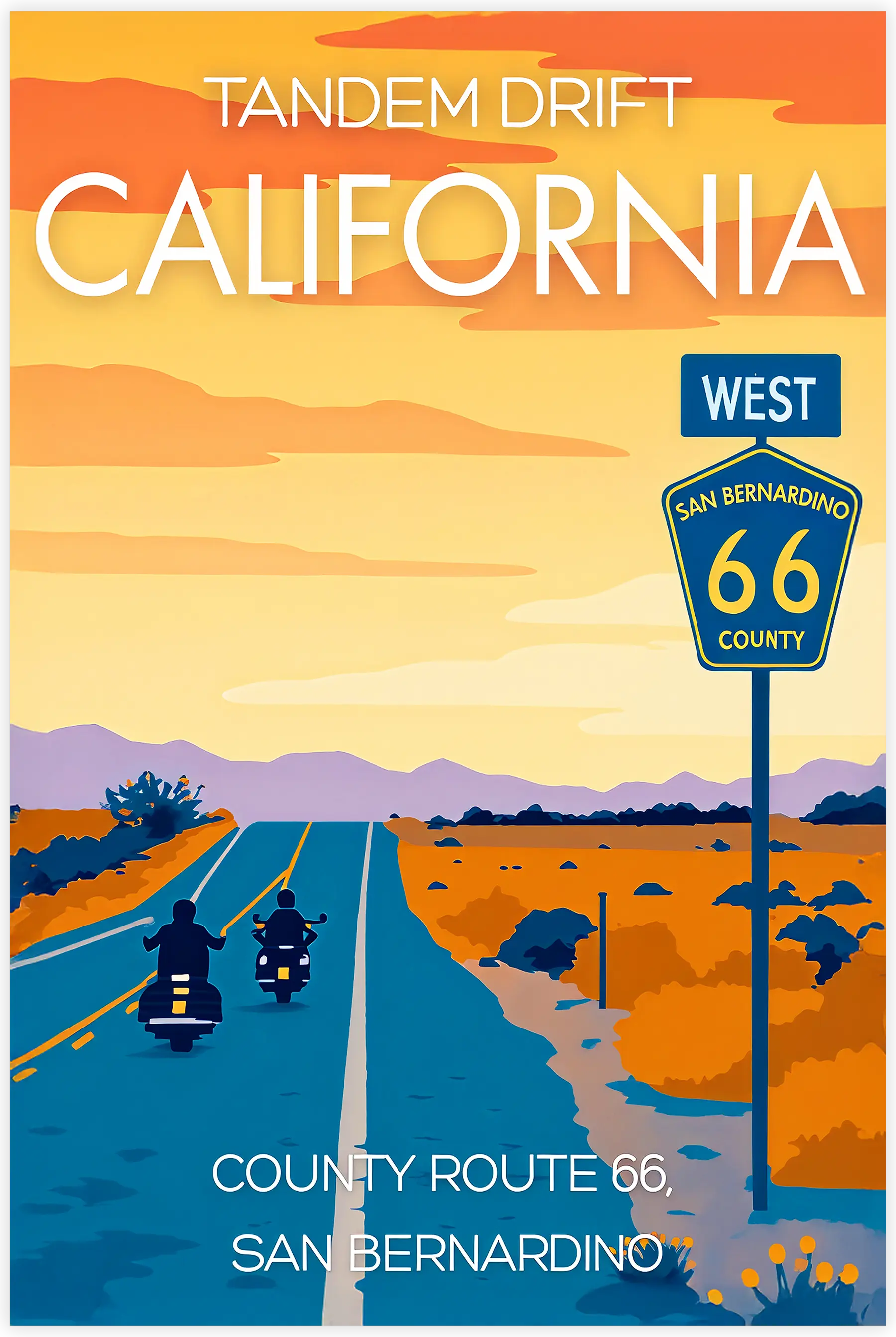 tableau-affiche-san-bernardino-route-66-california | DreamWay