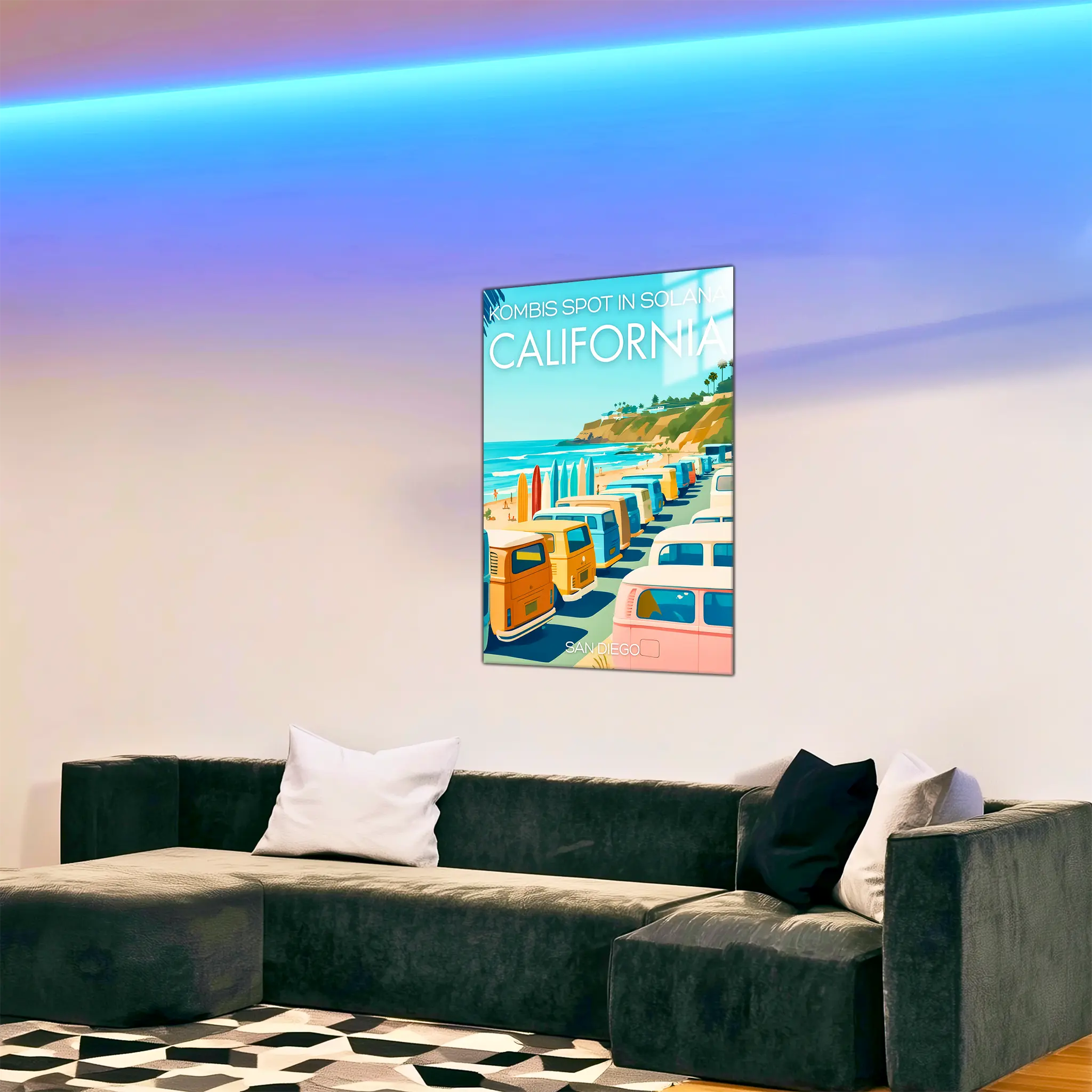 tableau-affiche-san-diego-california-dans-le-salon | DreamWay