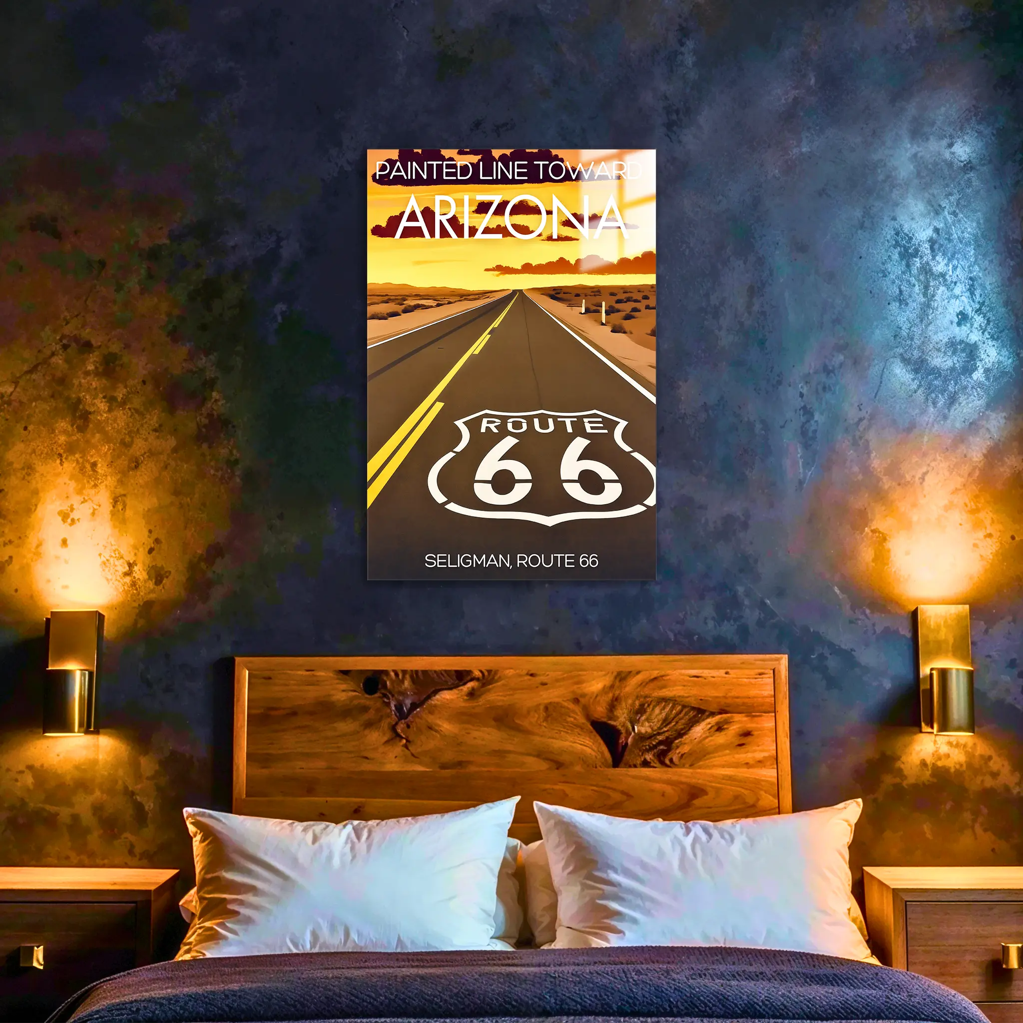 tableau-affiche-seligman-route-66-arizona-dans-la-chambre | DreamWay