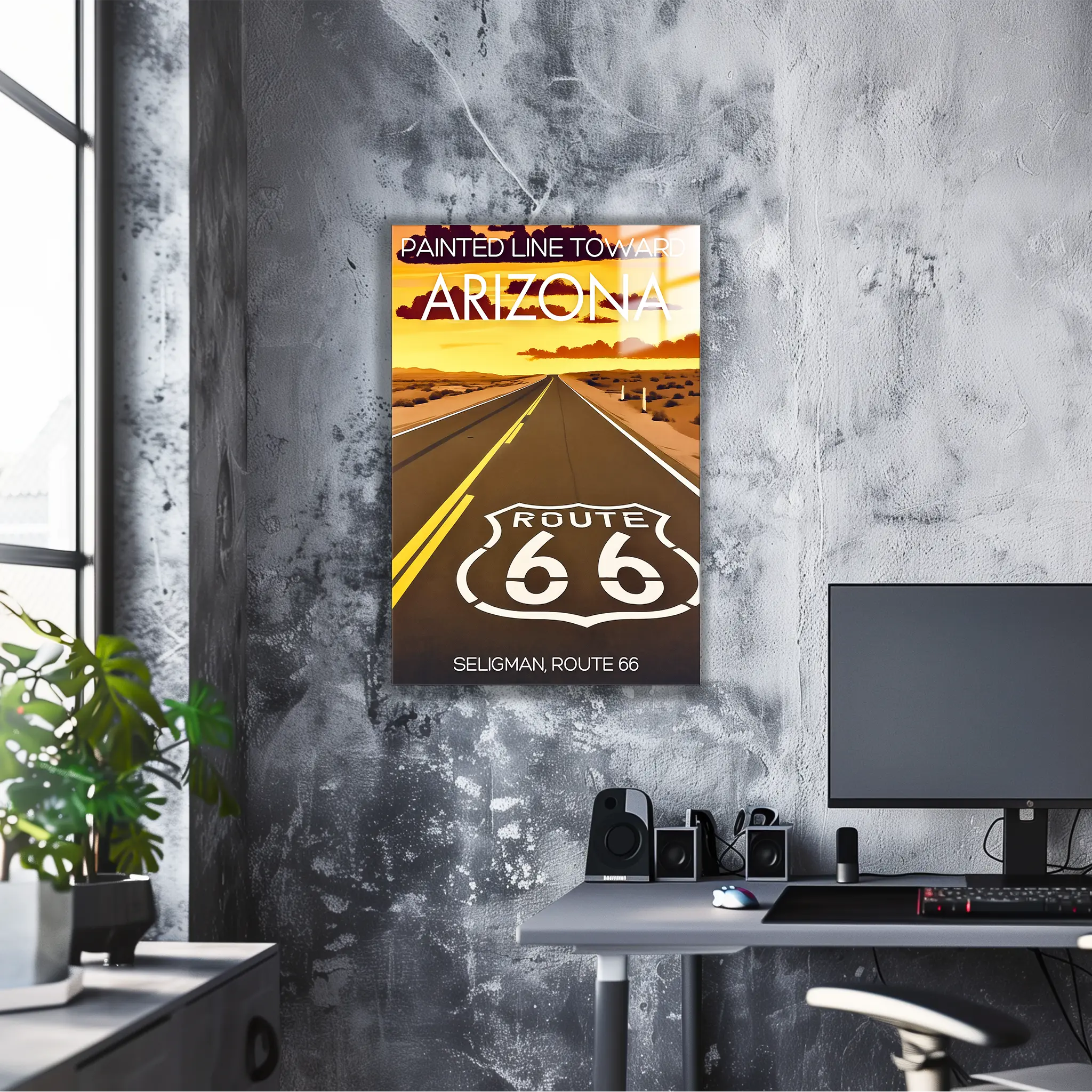 tableau-affiche-seligman-route-66-arizona | DreamWay