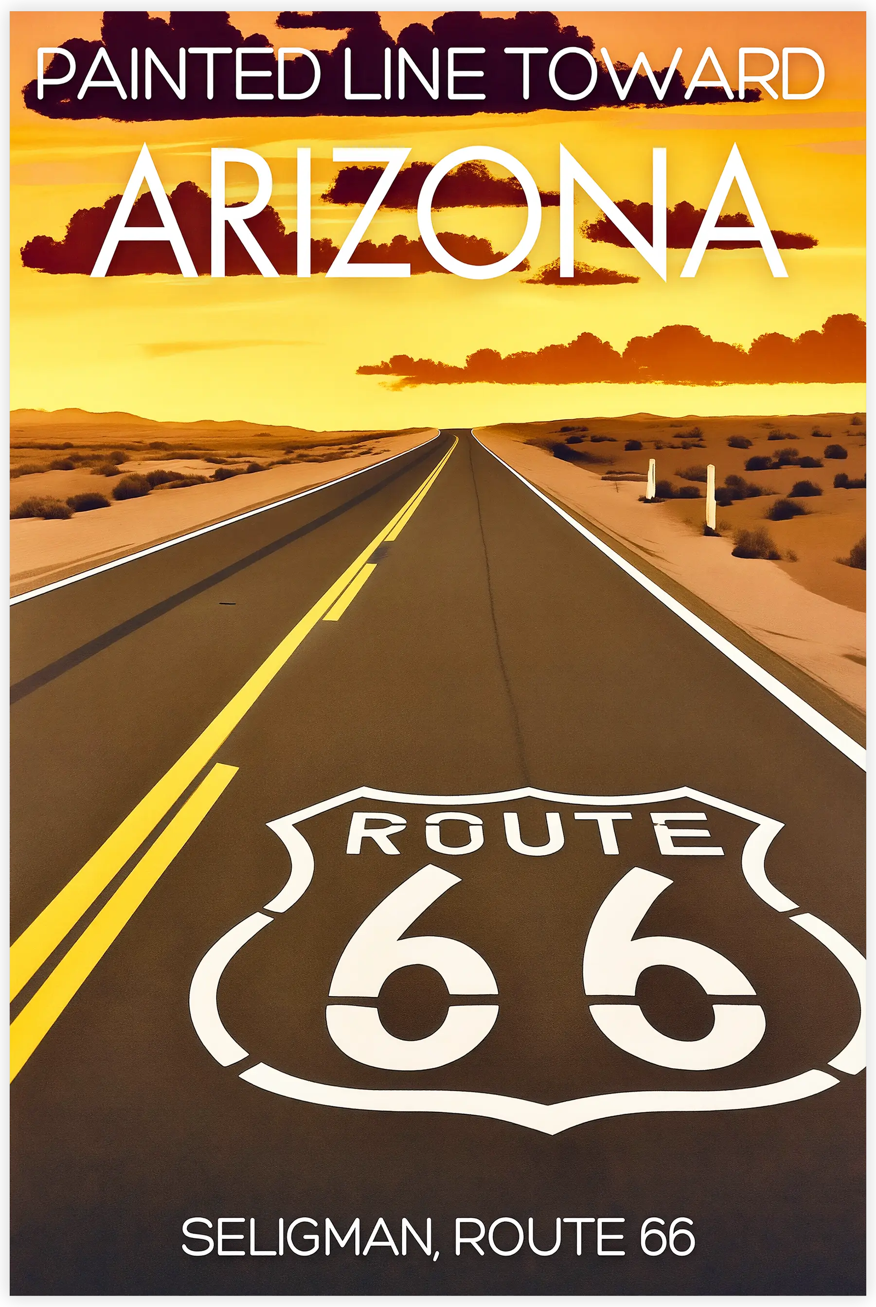 tableau-affiche-seligman-route-66-arizona | DreamWay