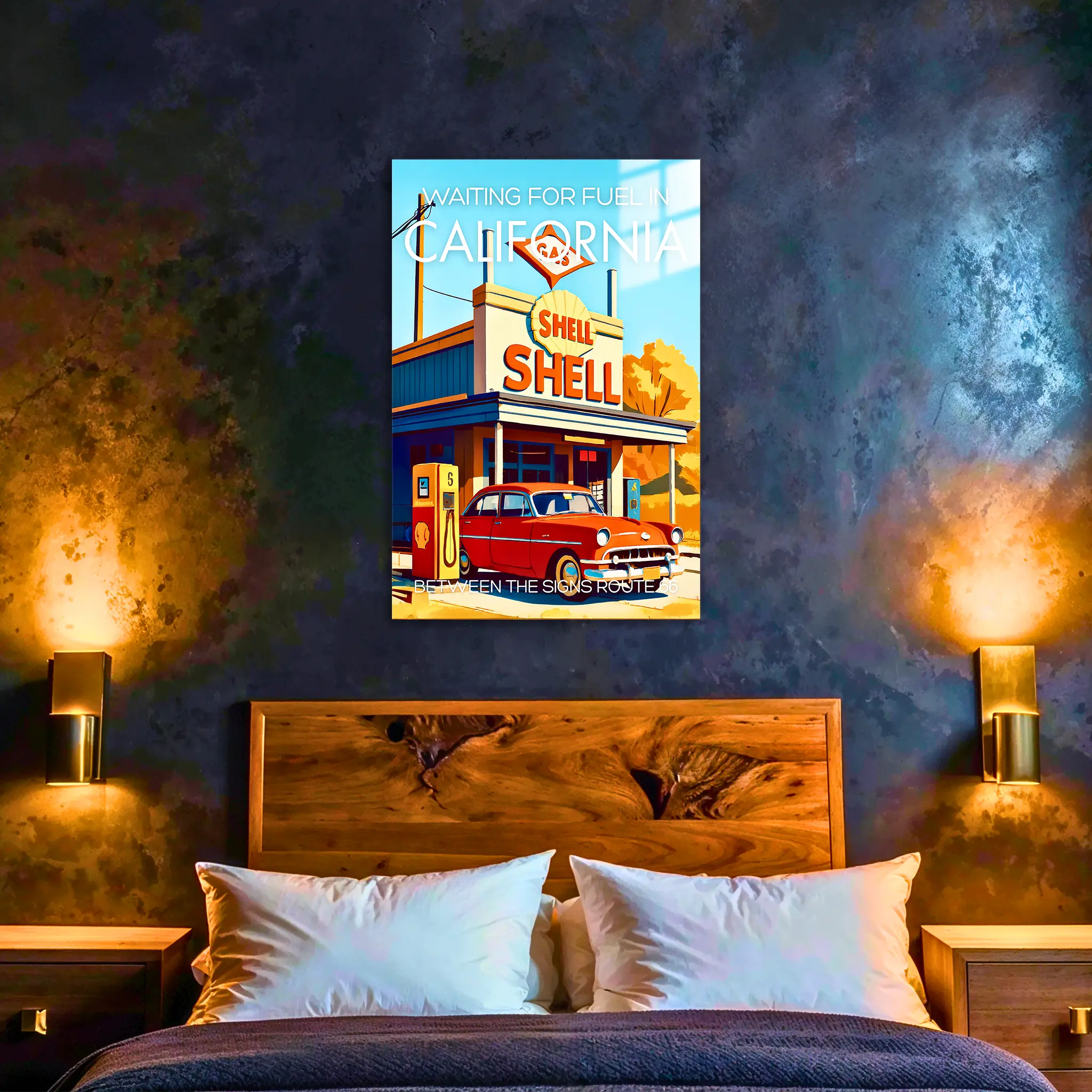 tableau-affiche-shell-california-dans-la-chambre | DreamWay