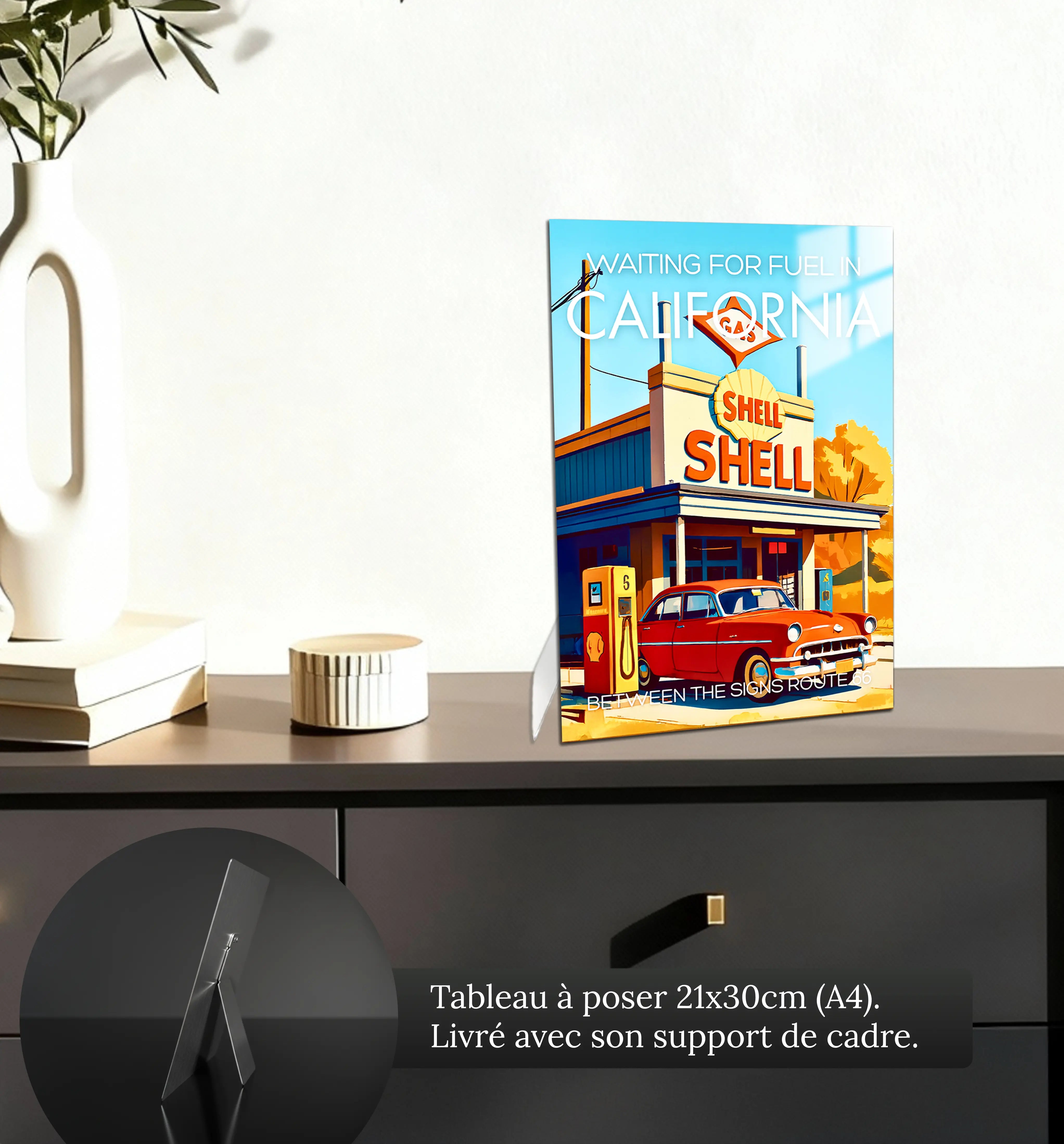 tableau-affiche-shell-california-petit-format-a-poser-sur-meuble | DreamWay