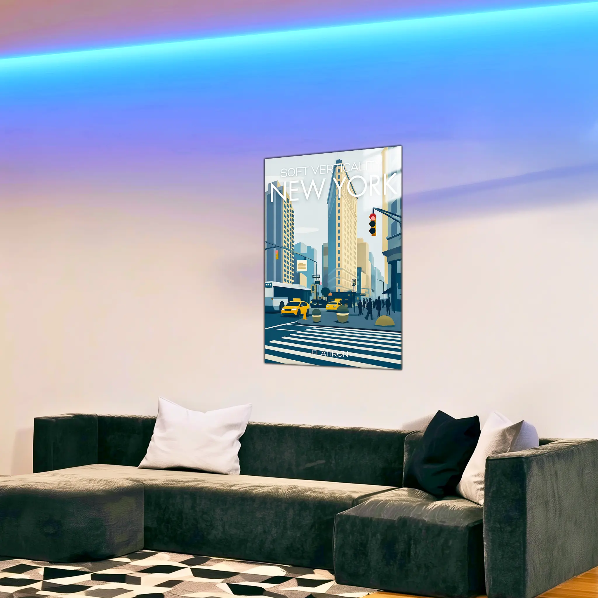 tableau-affiche-soft-verticality-new-york-dans-le-salon | DreamWay