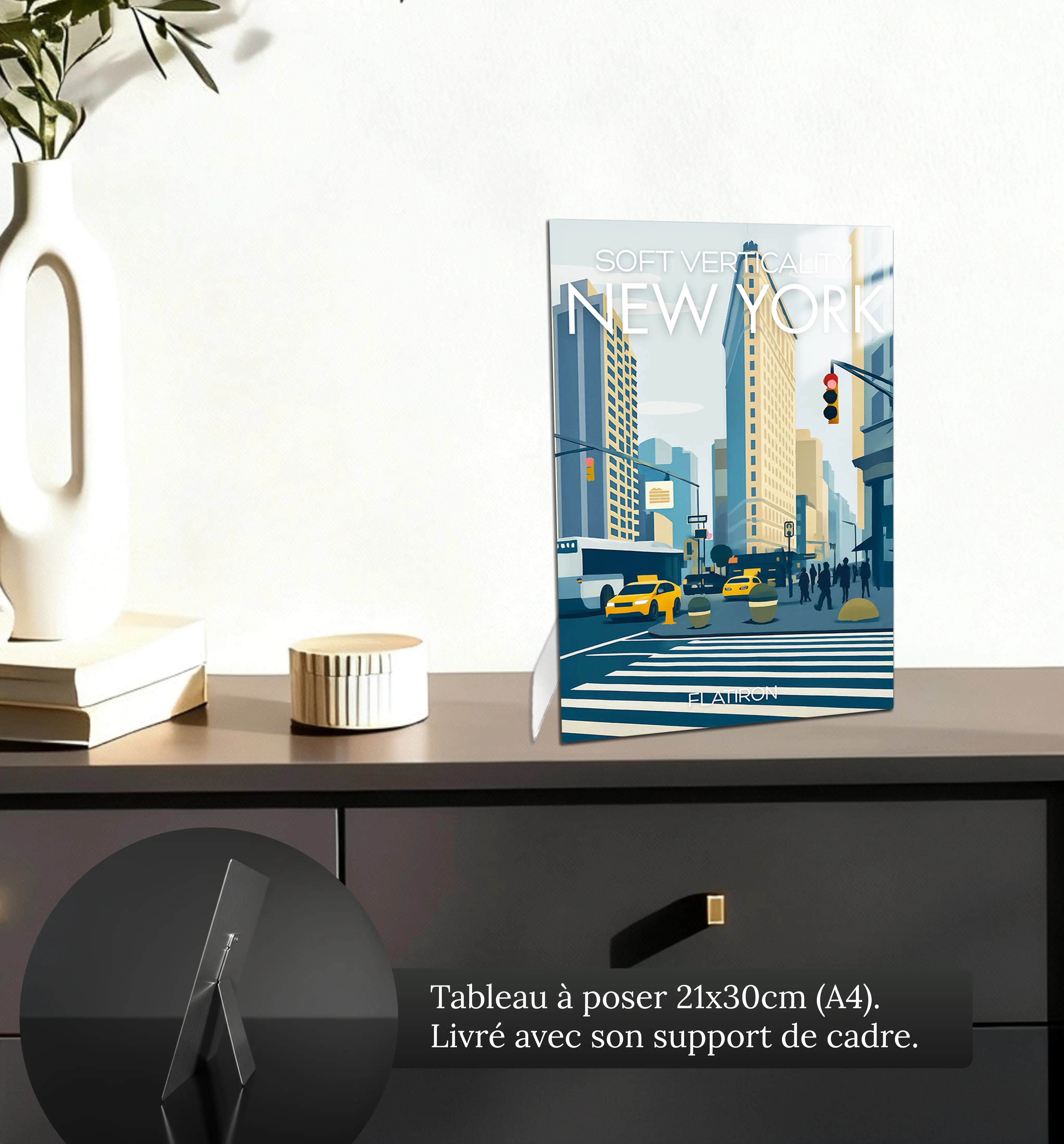 tableau-affiche-soft-verticality-new-york-petit-format-a-poser-sur-meuble | DreamWay
