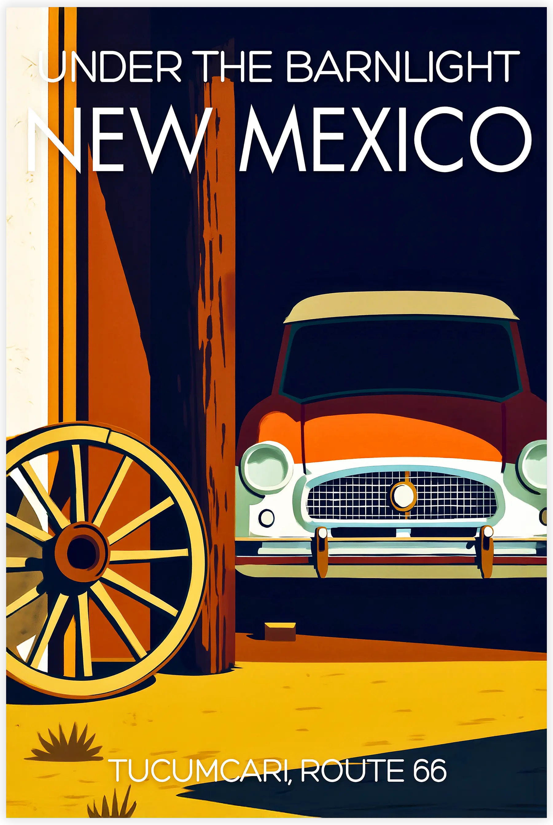 tableau-affiche-under-the-barnlight-nouveau-mexique | DreamWay