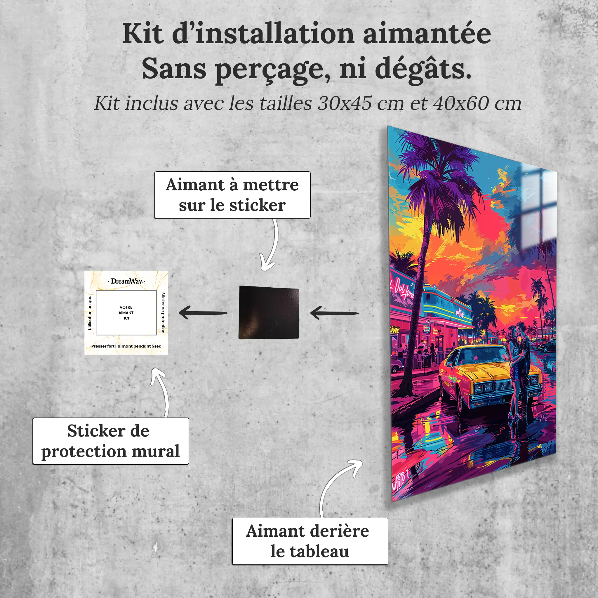 tableau-affiche-vintage-avec-installation-aimantee | DreamWay